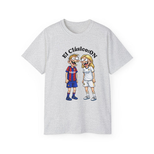 Soccer Rivalry Tee — "Friendship: OFF, El Clásico: ON"