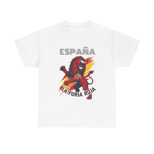 España La Furia Roja Lion T‑Shirt — Spanish Soccer Fan Tee