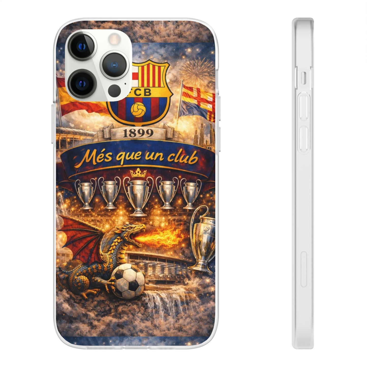 FC Barcelona ‘Més Que Un Club’ Phone Case — Soccer Fan iPhone Cover