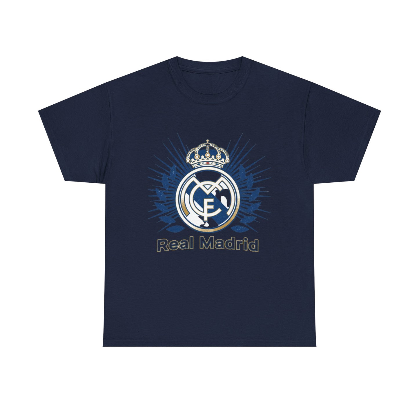 Real Madrid Crest T-Shirt — Men's White Football Fan Tee