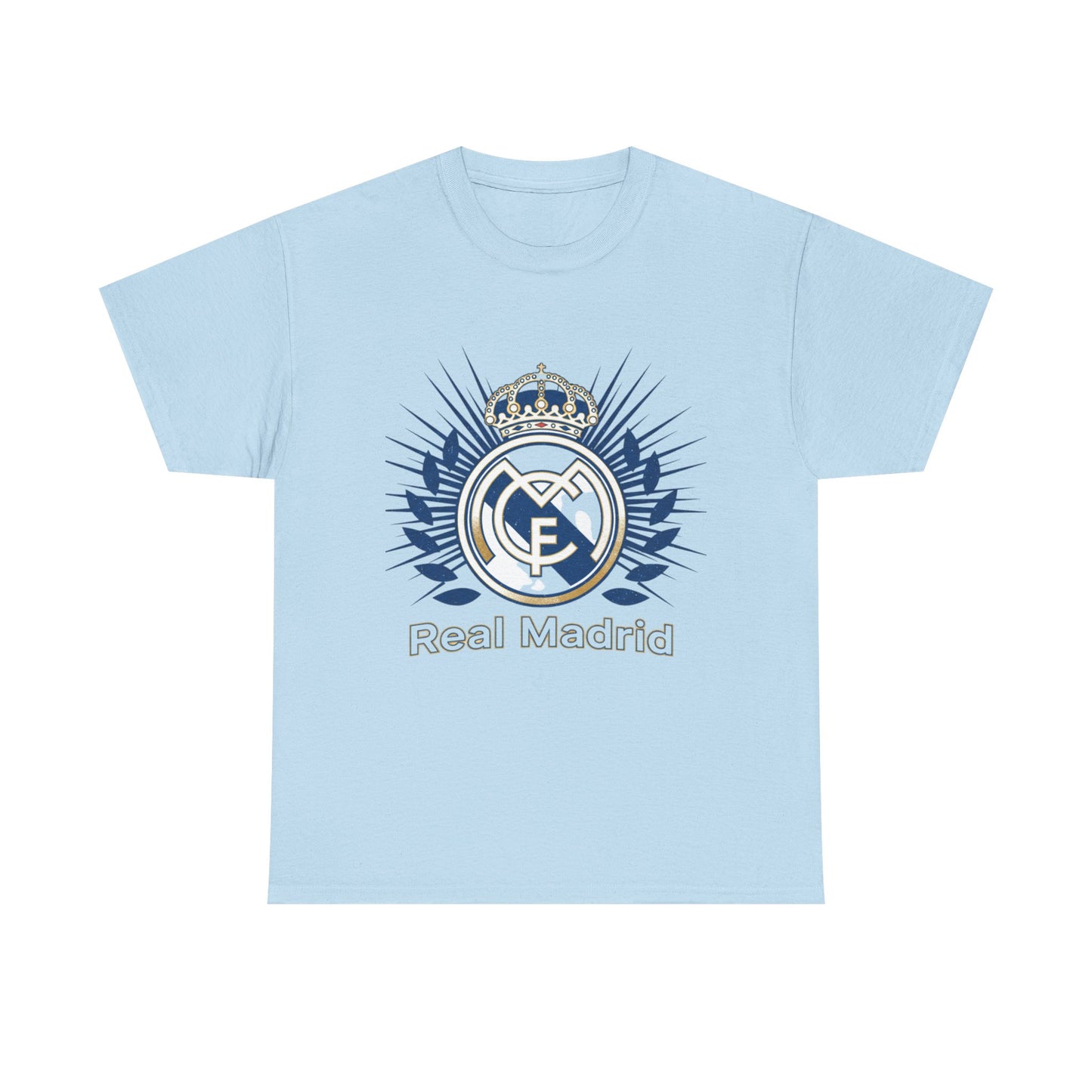 Real Madrid Crest T-Shirt — Men's White Football Fan Tee
