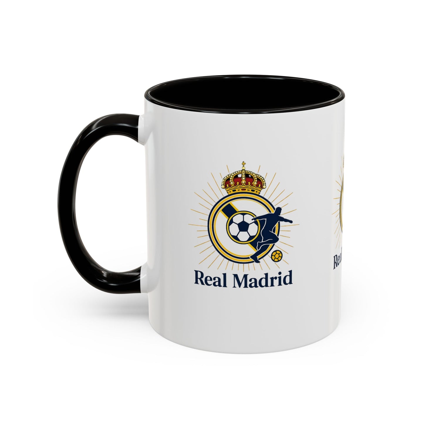 Real Madrid Coffee Mug – Soccer Crest 11oz/15oz Color Accent
