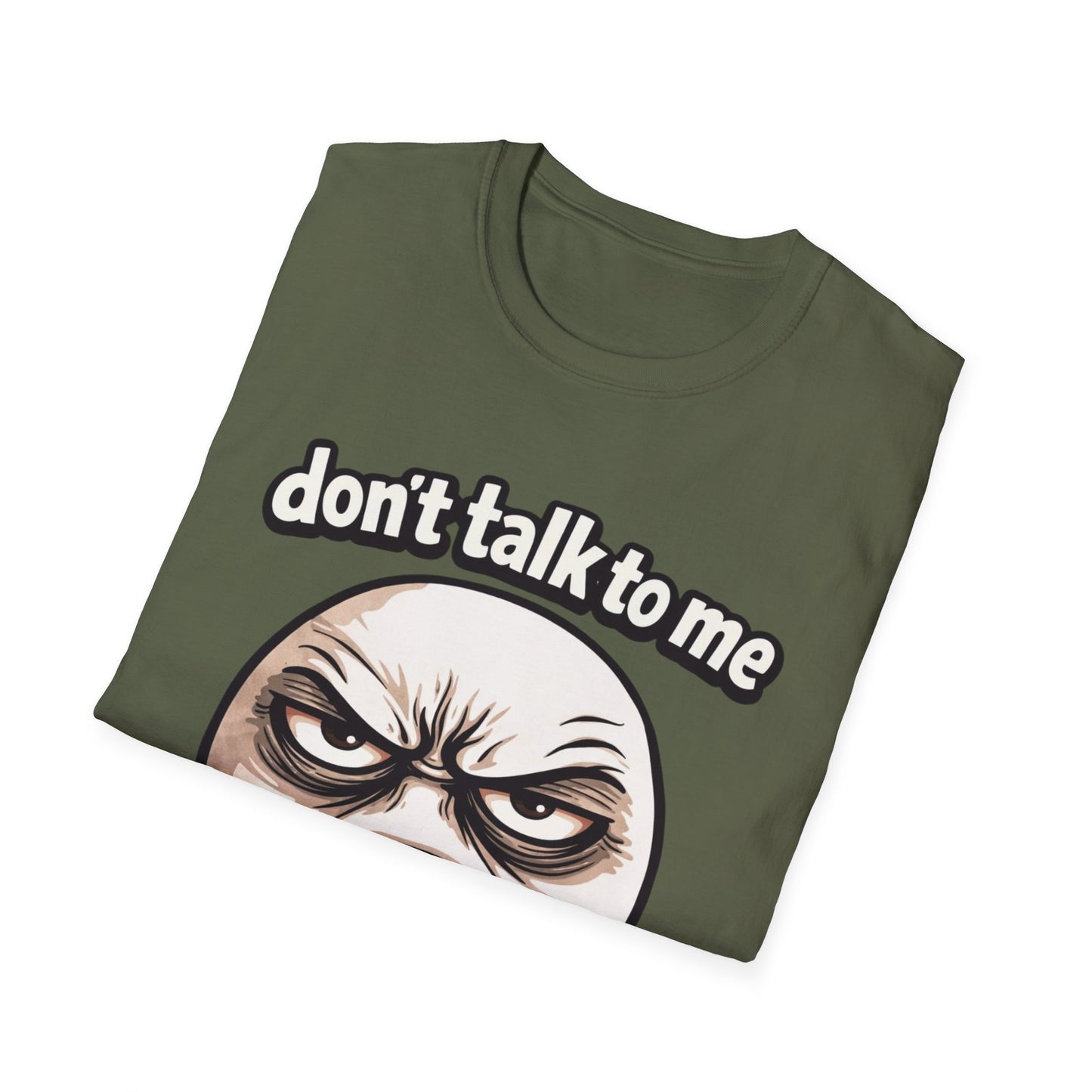 Don’t Talk To Me Before 7AM T-Shirt — Funny Grumpy Face Morning Shirt