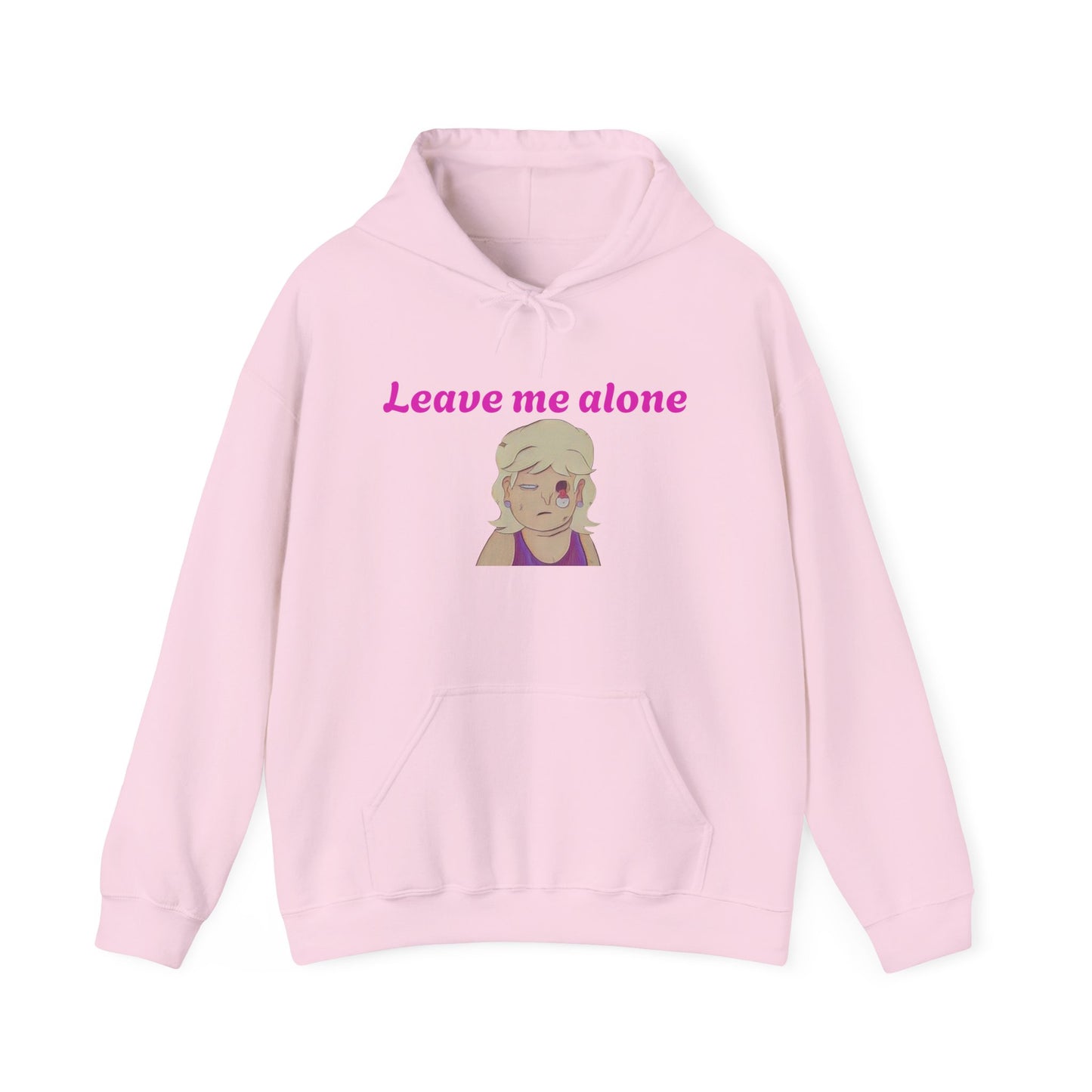 Leave Me Alone Hoodie — Cute Retro Girl Graphic Pullover