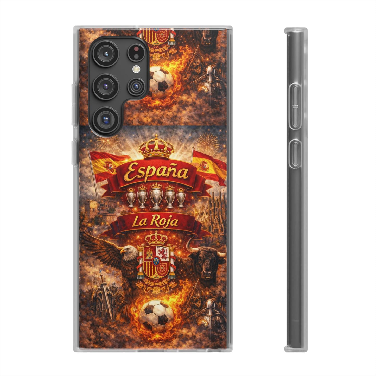 Spain La Roja Soccer Phone Case — España Football Flexi Case