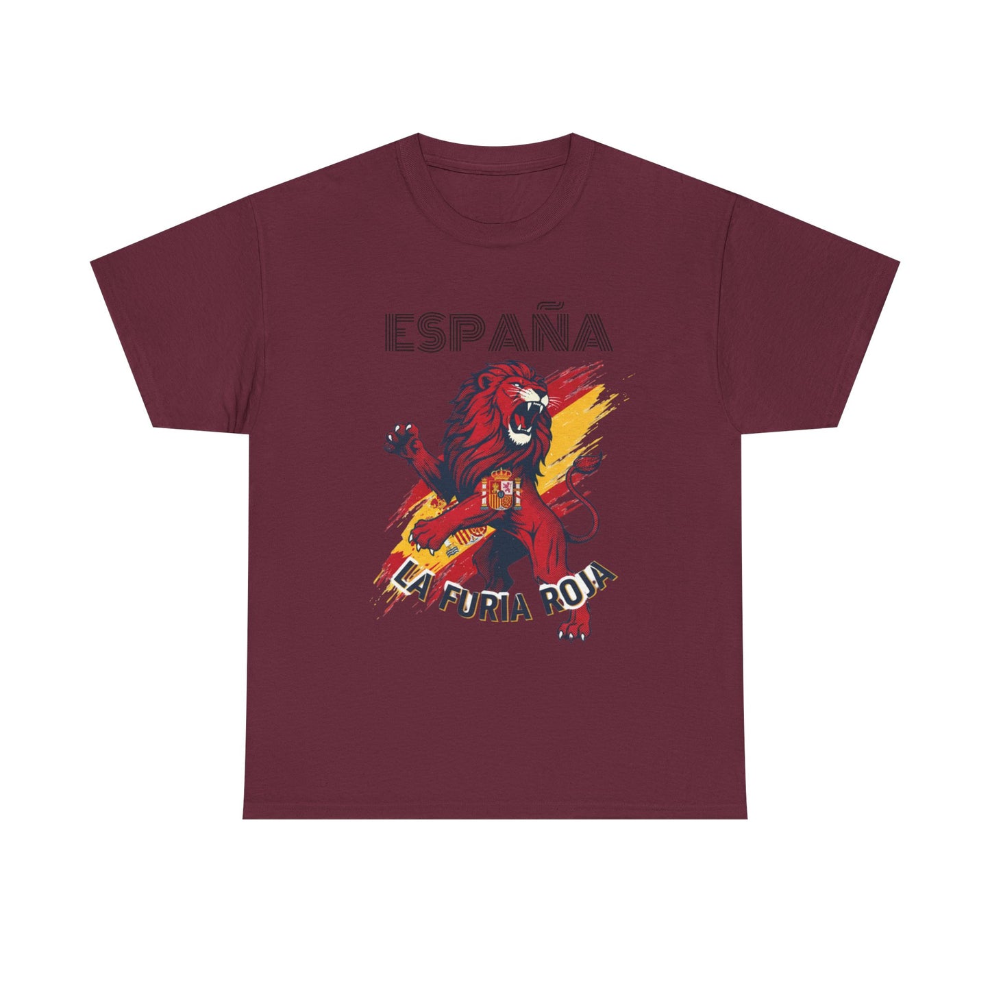 España La Furia Roja Lion T‑Shirt — Spanish Soccer Fan Tee