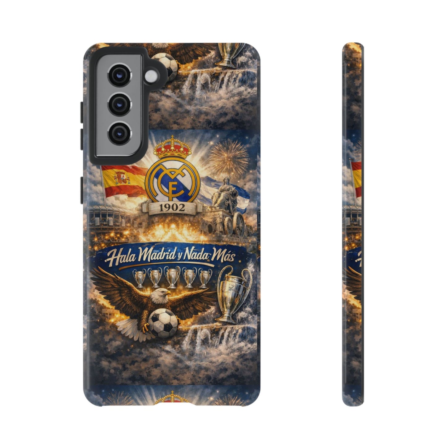 Funda para teléfono Real Madrid – Funda protectora de fútbol "Hala Madrid y Nada Más"