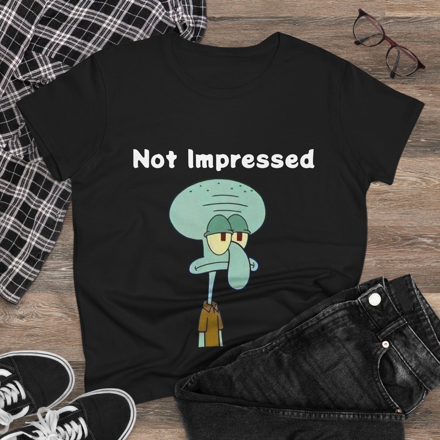Not Impressed Graphic Tee — Funny Sarcasm Women's T-Shirt