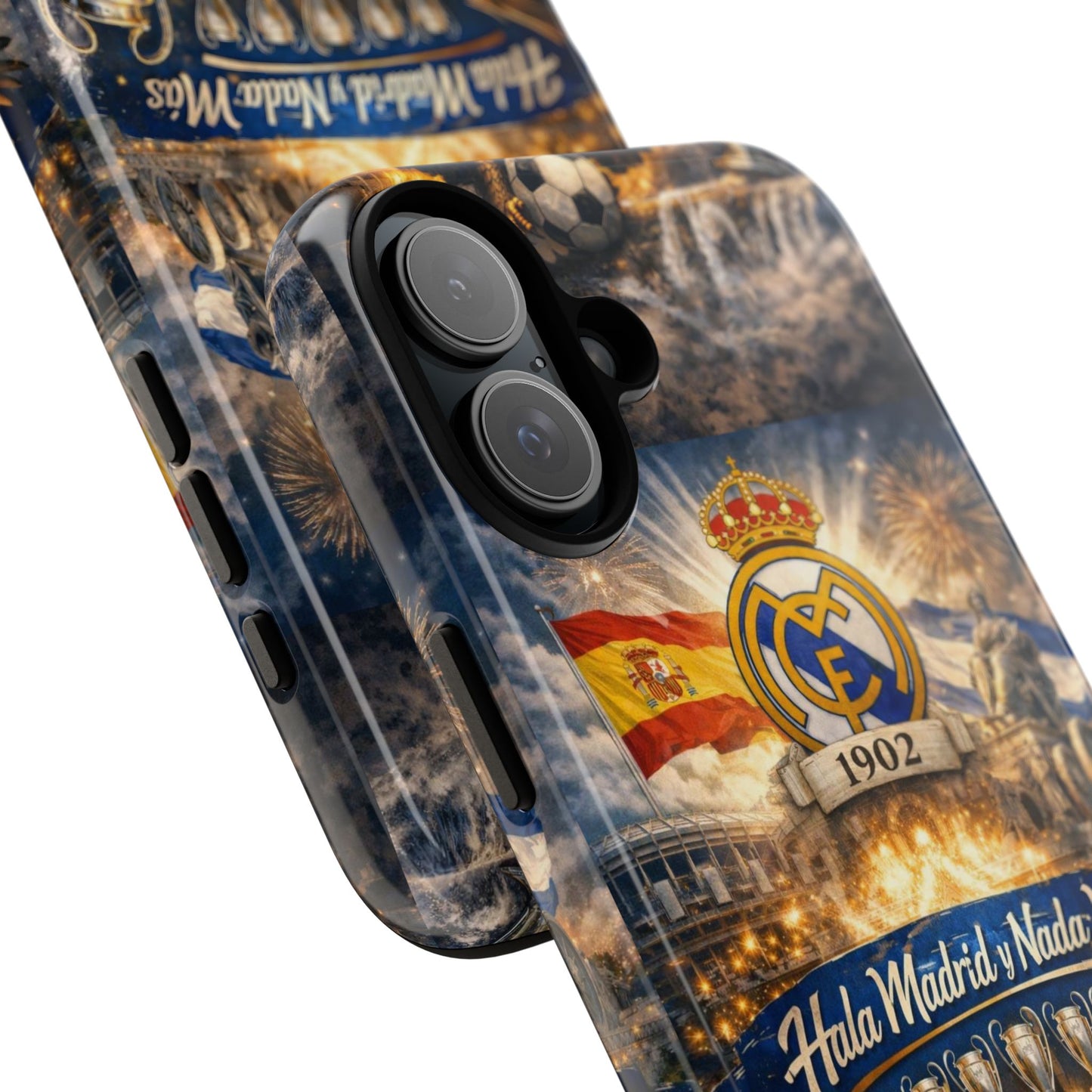 Funda para teléfono Real Madrid – Funda protectora de fútbol "Hala Madrid y Nada Más"