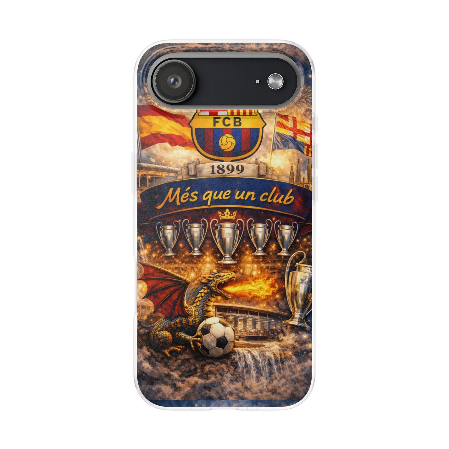 FC Barcelona ‘Més Que Un Club’ Phone Case — Soccer Fan iPhone Cover