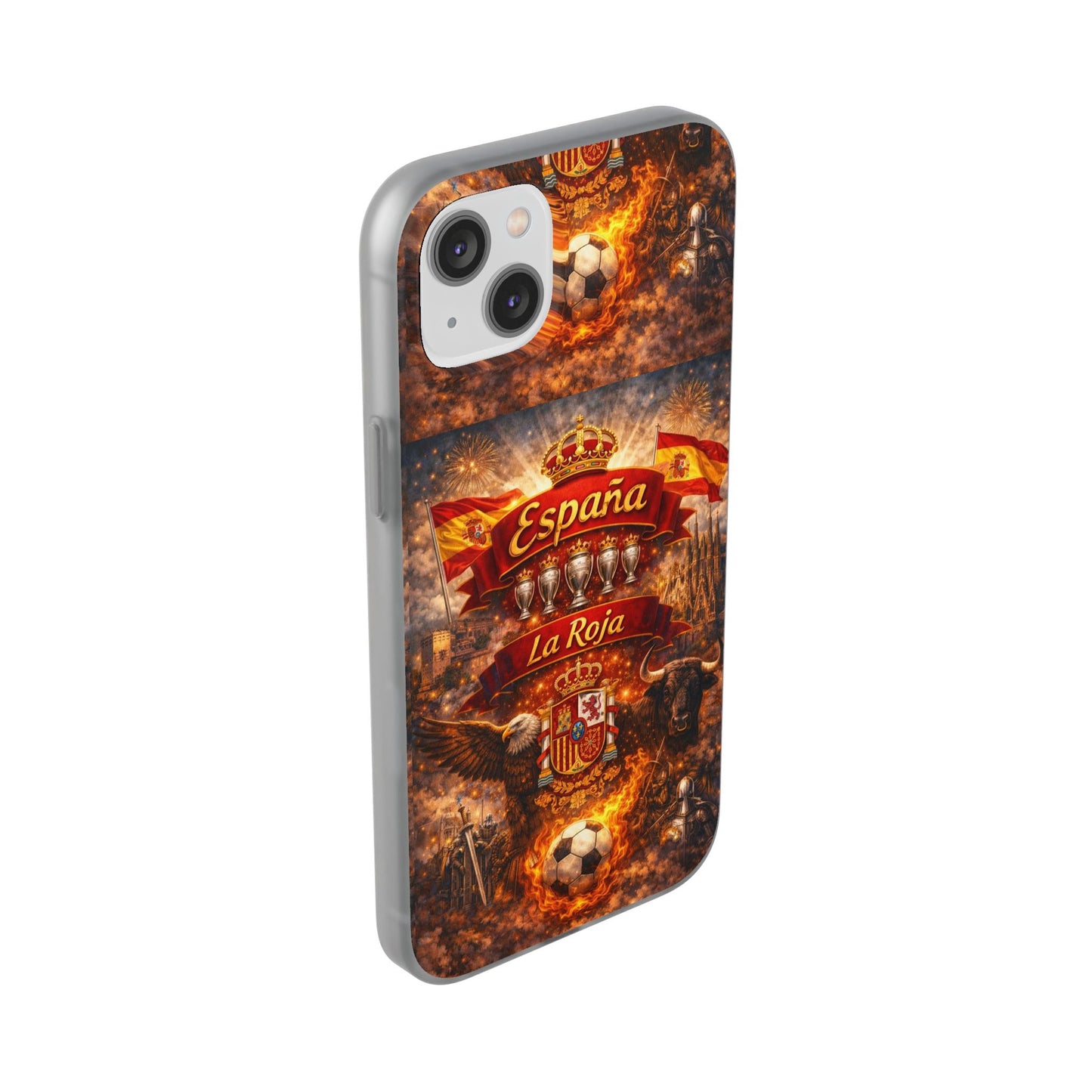 Spain La Roja Soccer Phone Case — España Football Flexi Case