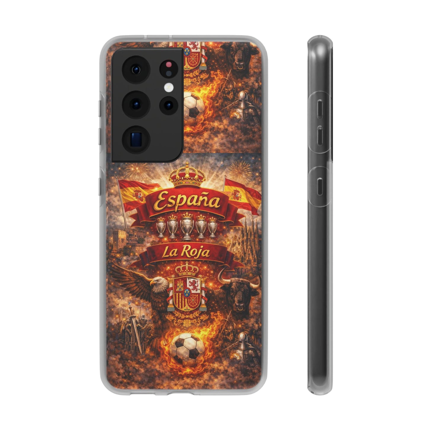 Spain La Roja Soccer Phone Case — España Football Flexi Case