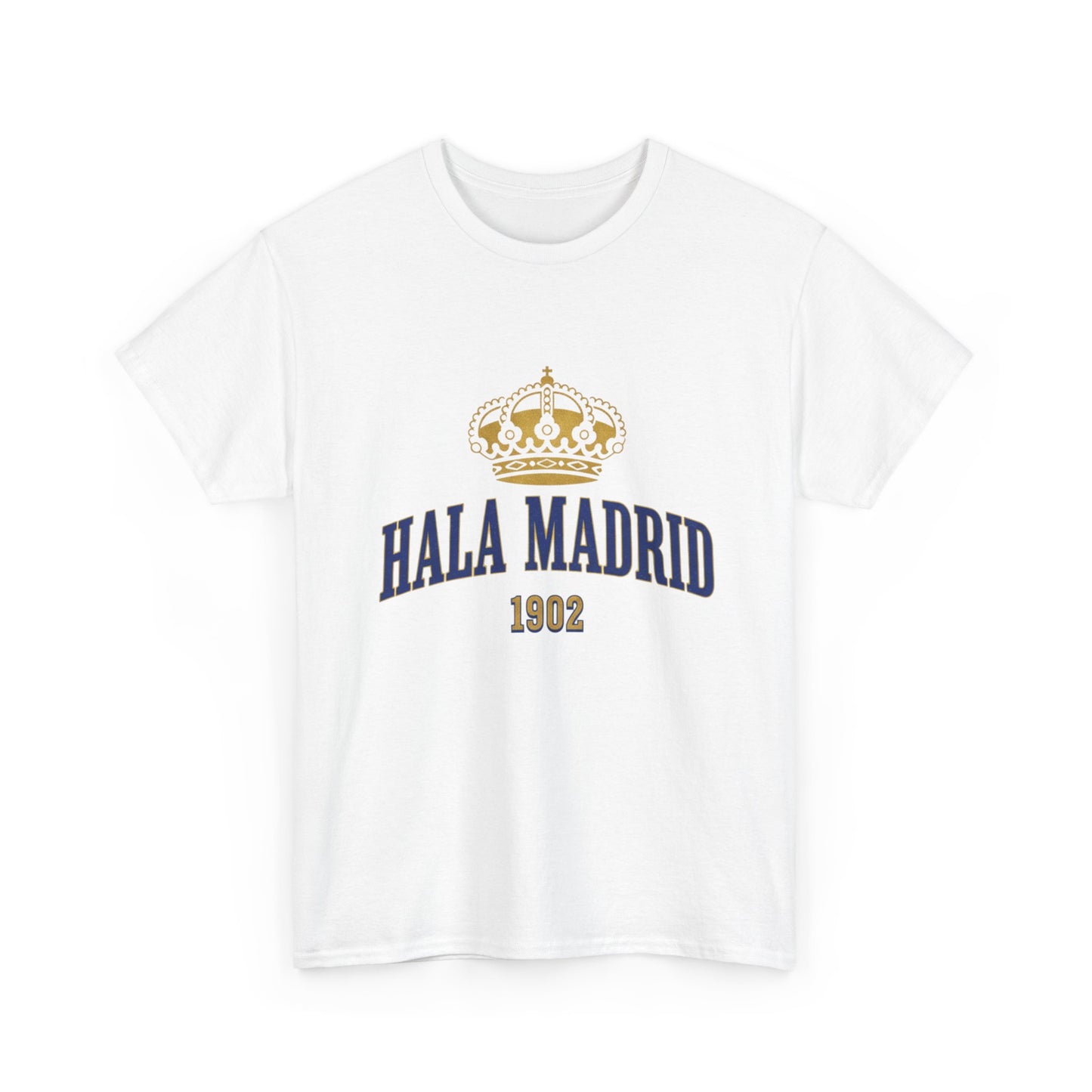Hala Madrid Crown Tee — Retro 1902 Real Madrid Fan Shirt