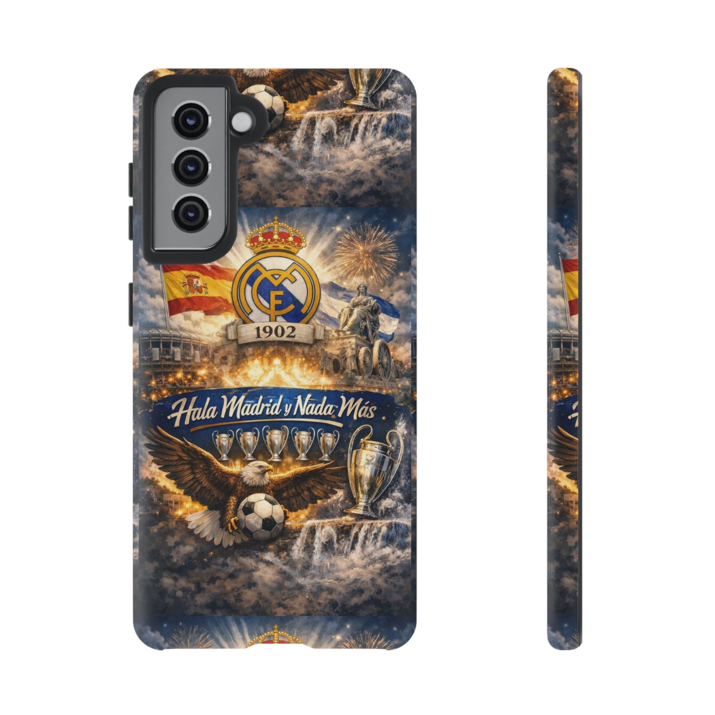 Funda para teléfono Real Madrid – Funda protectora de fútbol "Hala Madrid y Nada Más"