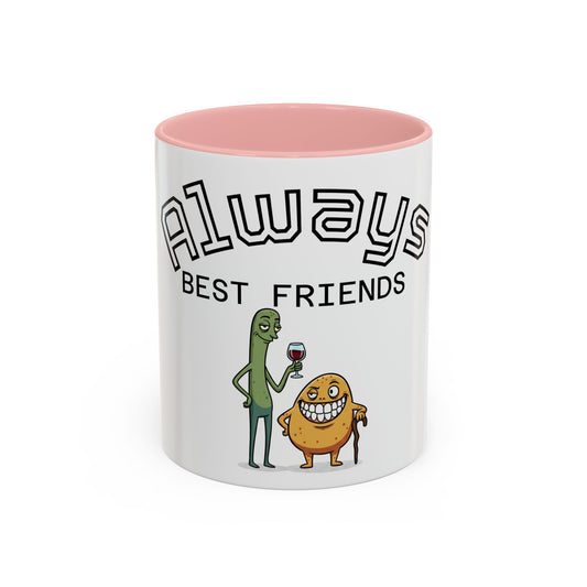 Coffee Mug — "Always Best Friends" Funny Pickle & Nugget Friendship Mug (11/15oz)