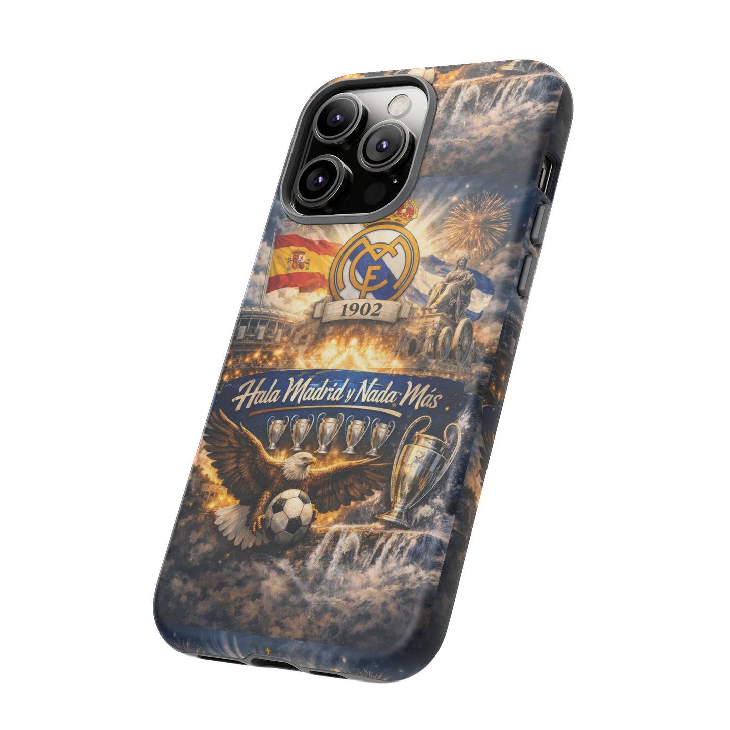 Funda para teléfono Real Madrid – Funda protectora de fútbol "Hala Madrid y Nada Más"