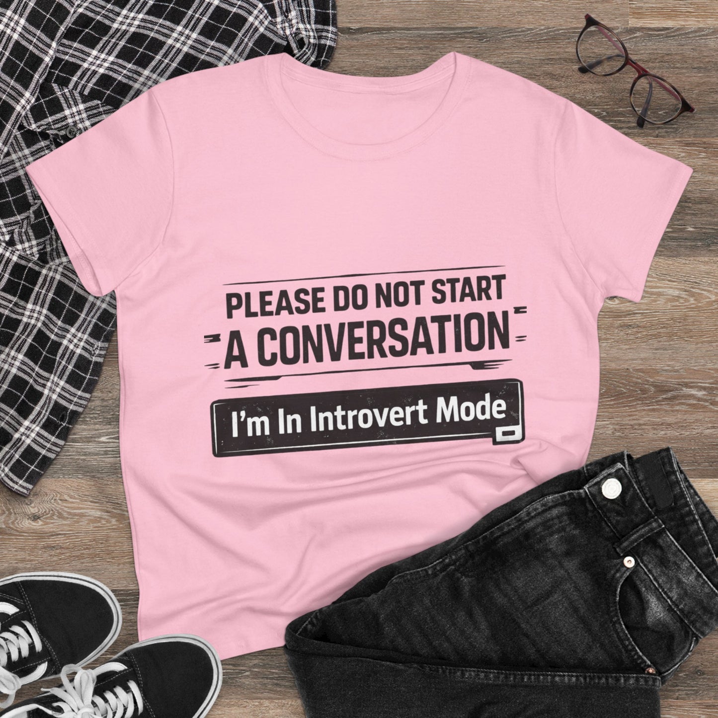 Please Do Not Start A Conversation T‑Shirt — "I'm In Introvert Mode" Tee