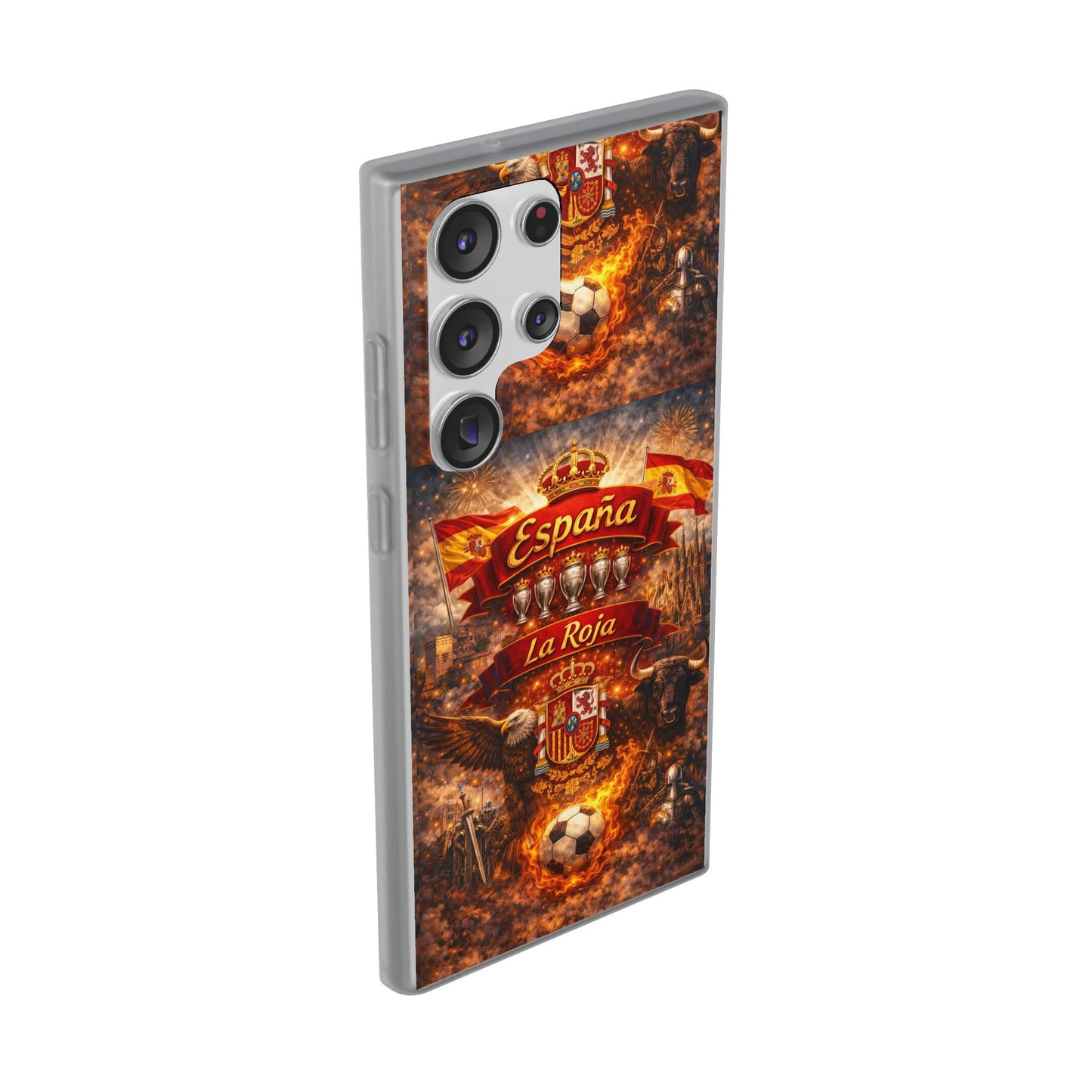 Spain La Roja Soccer Phone Case — España Football Flexi Case