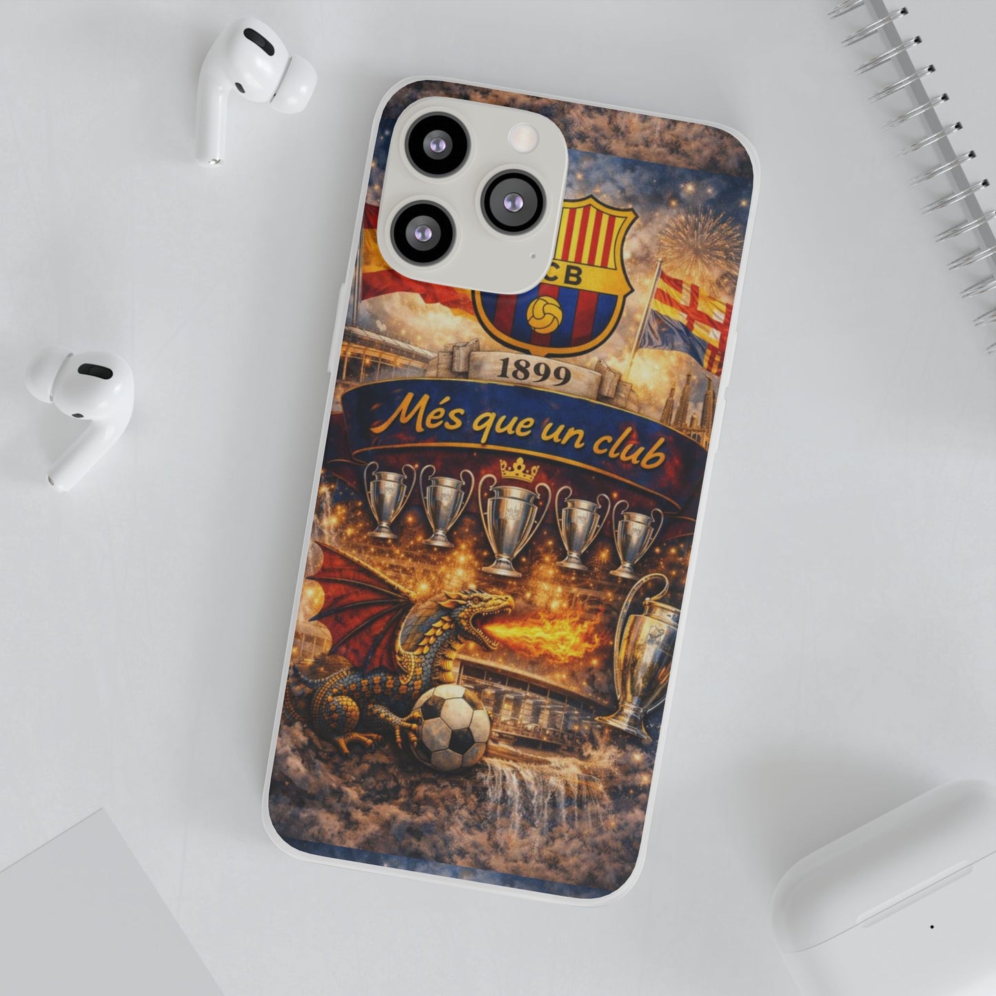 FC Barcelona ‘Més Que Un Club’ Phone Case — Soccer Fan iPhone Cover