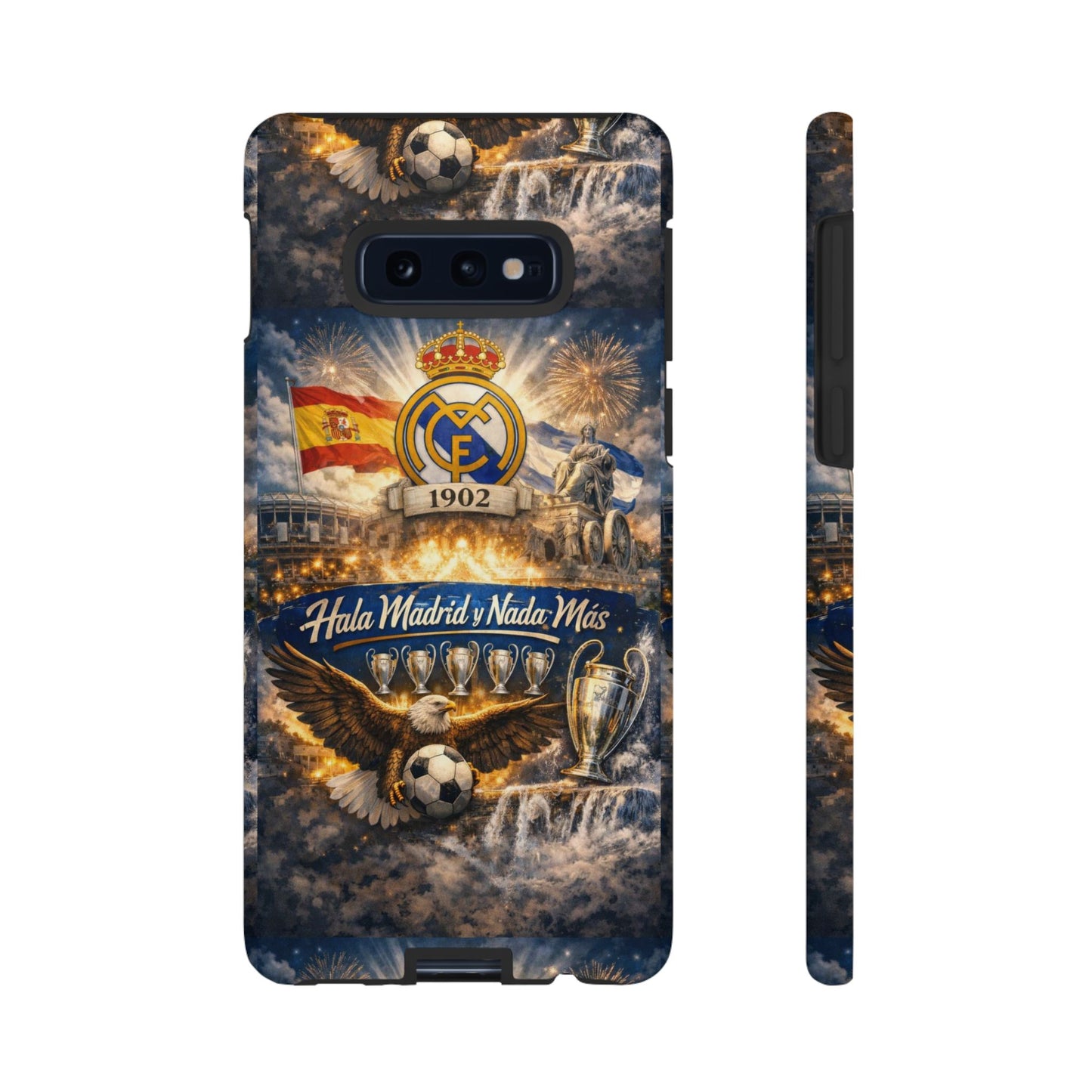 Funda para teléfono Real Madrid – Funda protectora de fútbol "Hala Madrid y Nada Más"