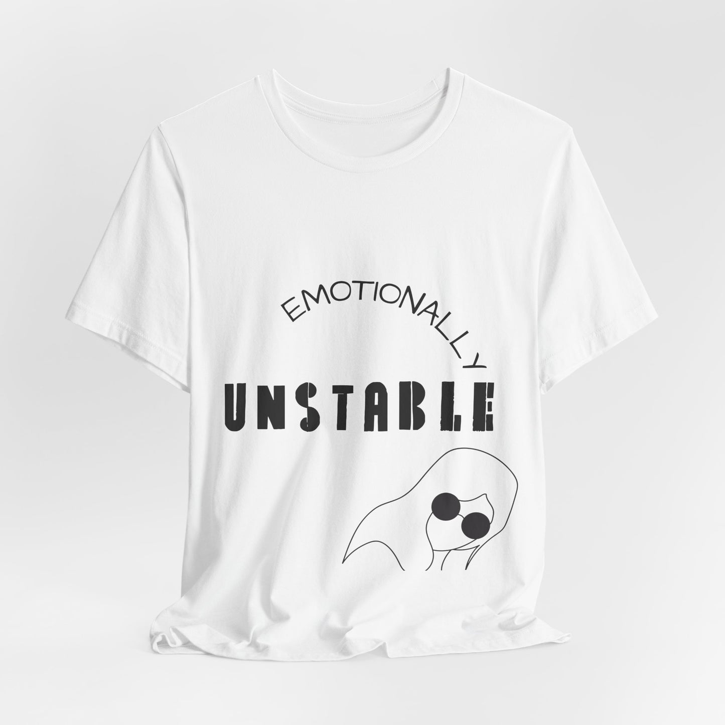 Emotionally Unstable T-Shirt — Cute Squidward Graphic Tee
