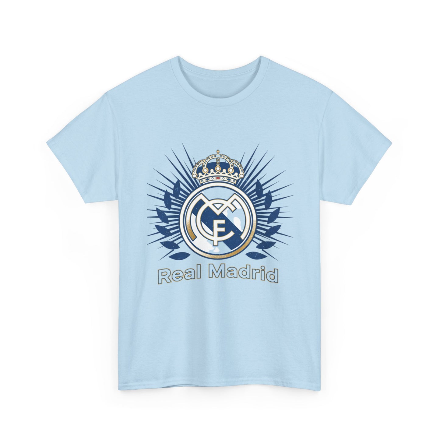 Real Madrid Crest T-Shirt — Men's White Football Fan Tee
