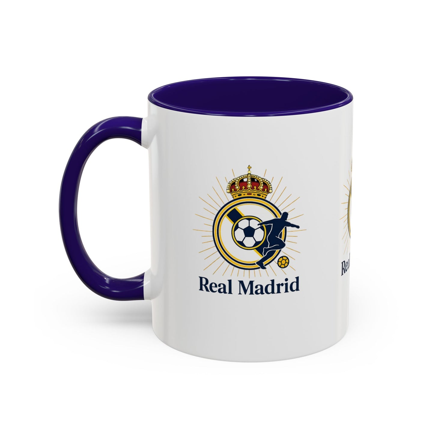Real Madrid Coffee Mug – Soccer Crest 11oz/15oz Color Accent