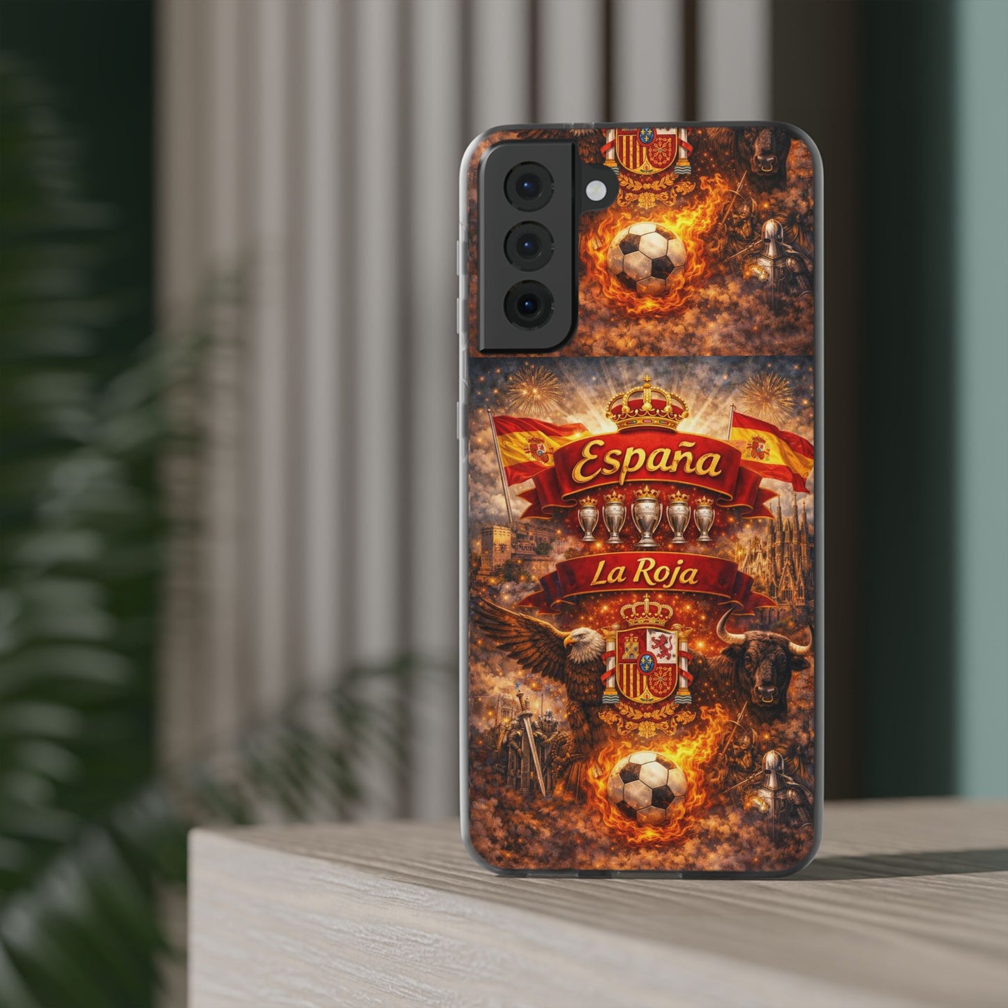 Spain La Roja Soccer Phone Case — España Football Flexi Case
