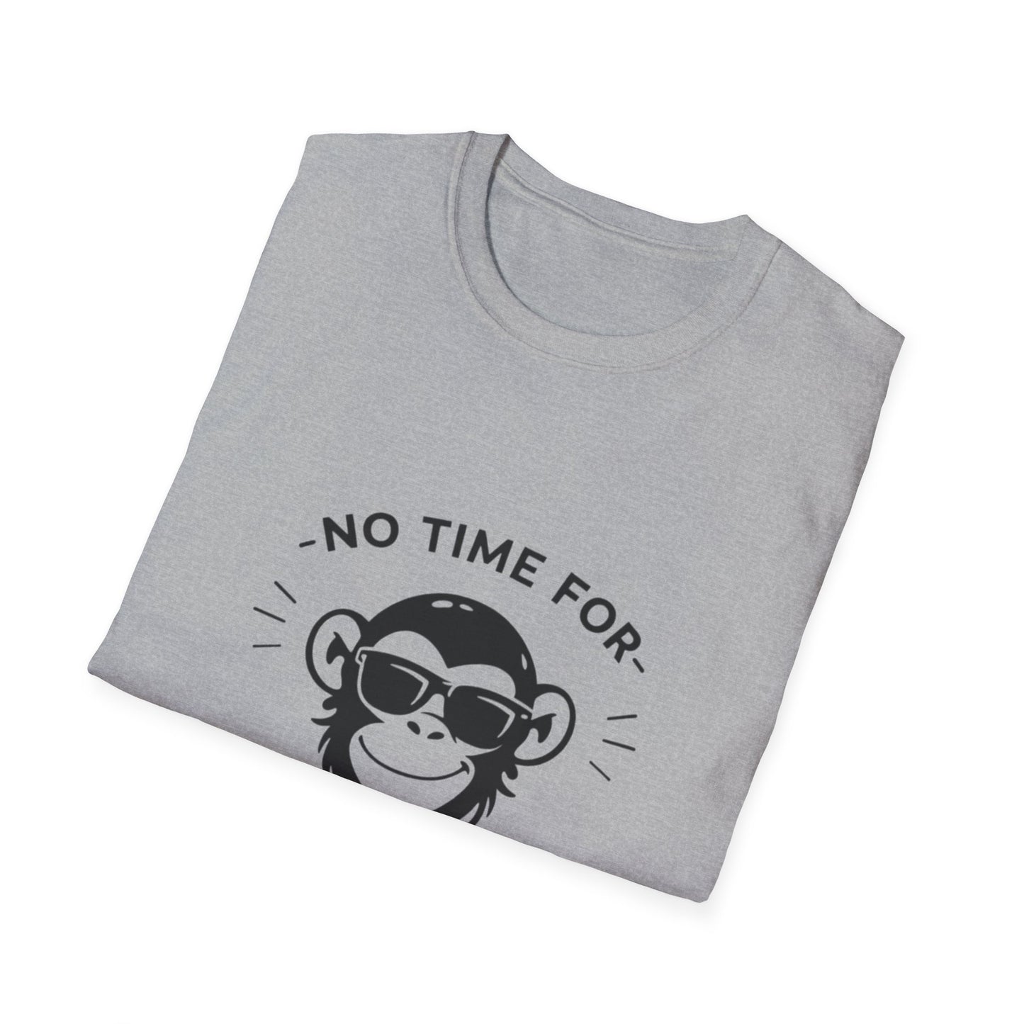 No Time For Monkey Business T-Shirt — Funny Sunglasses Monkey Graphic Tee