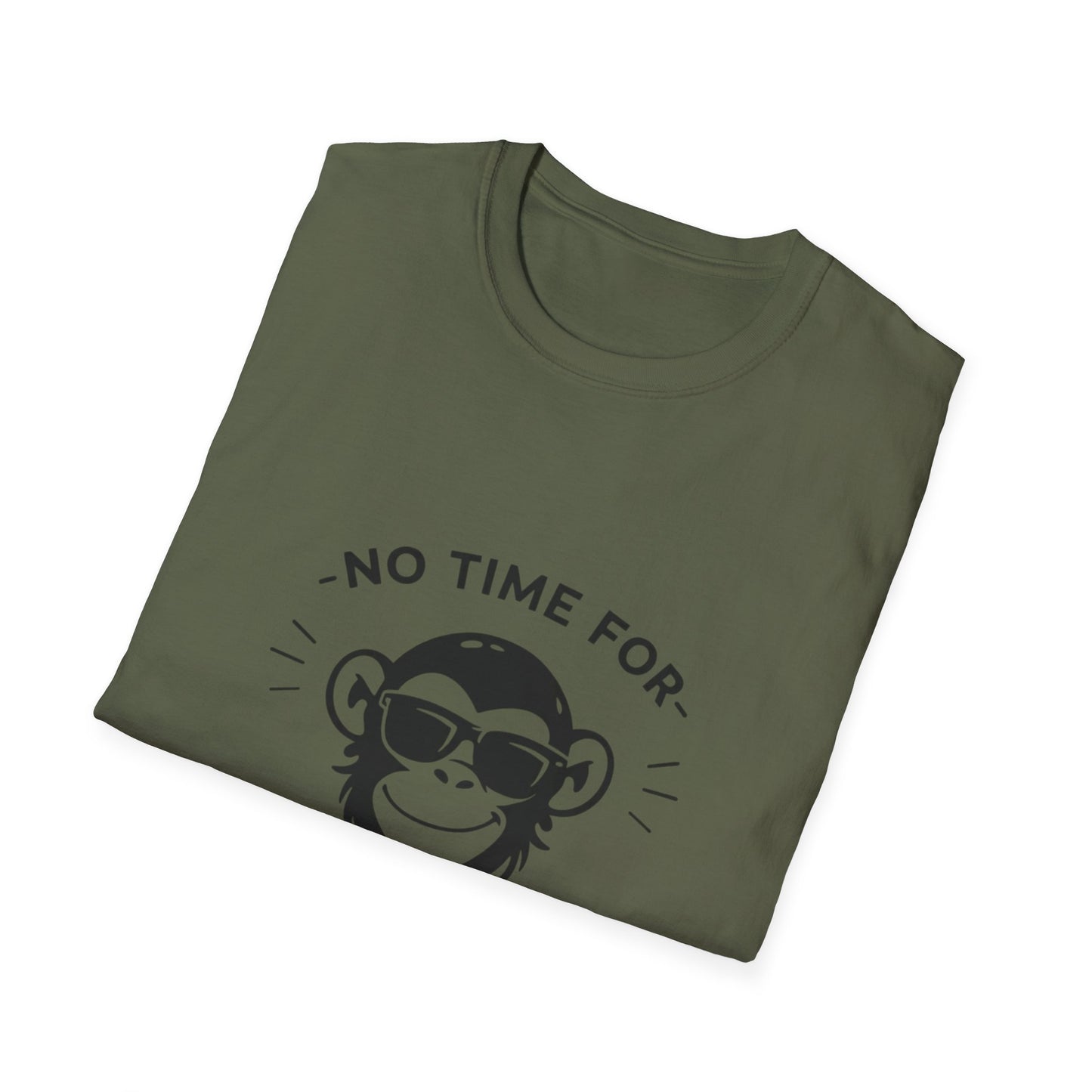No Time For Monkey Business T-Shirt — Funny Sunglasses Monkey Graphic Tee