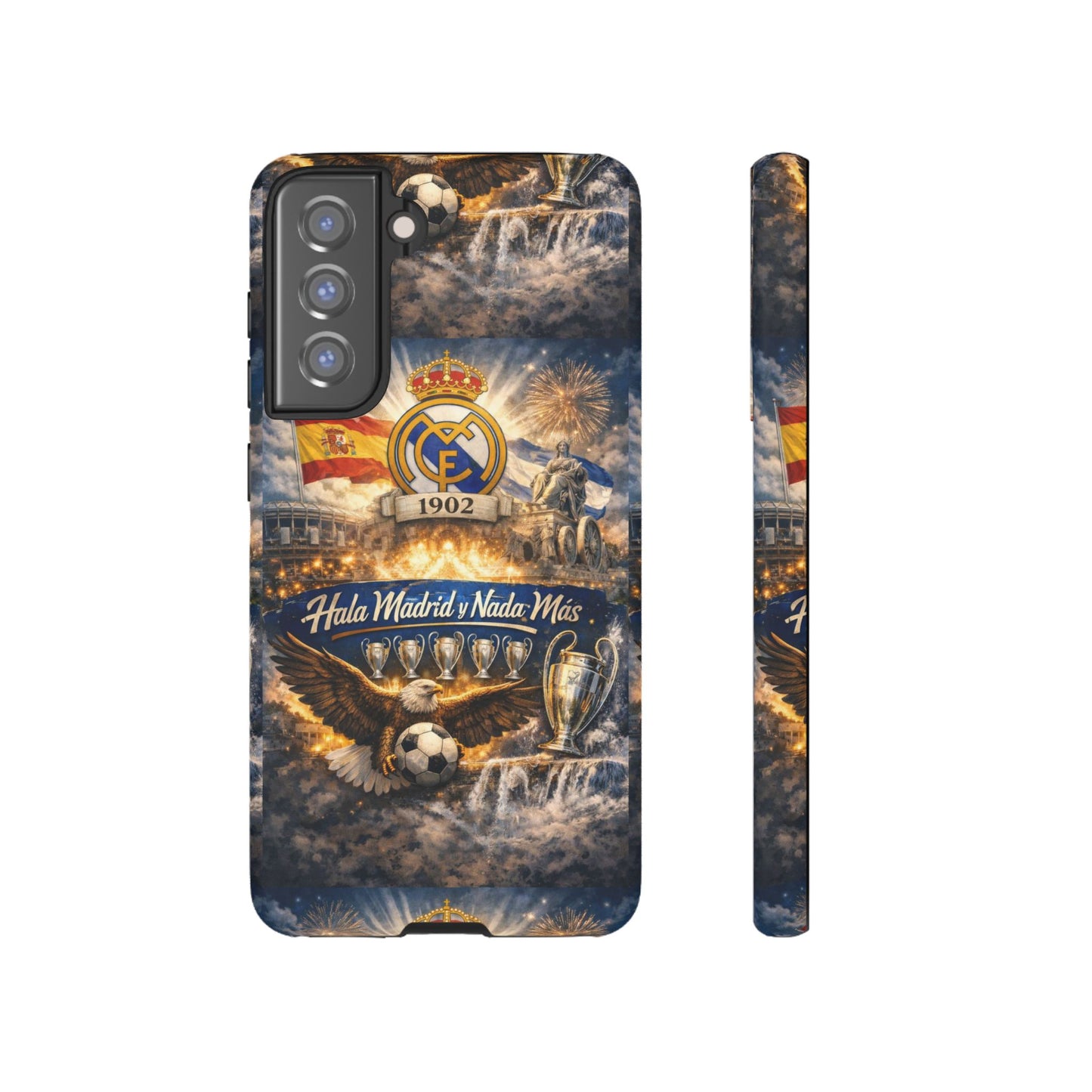 Funda para teléfono Real Madrid – Funda protectora de fútbol "Hala Madrid y Nada Más"