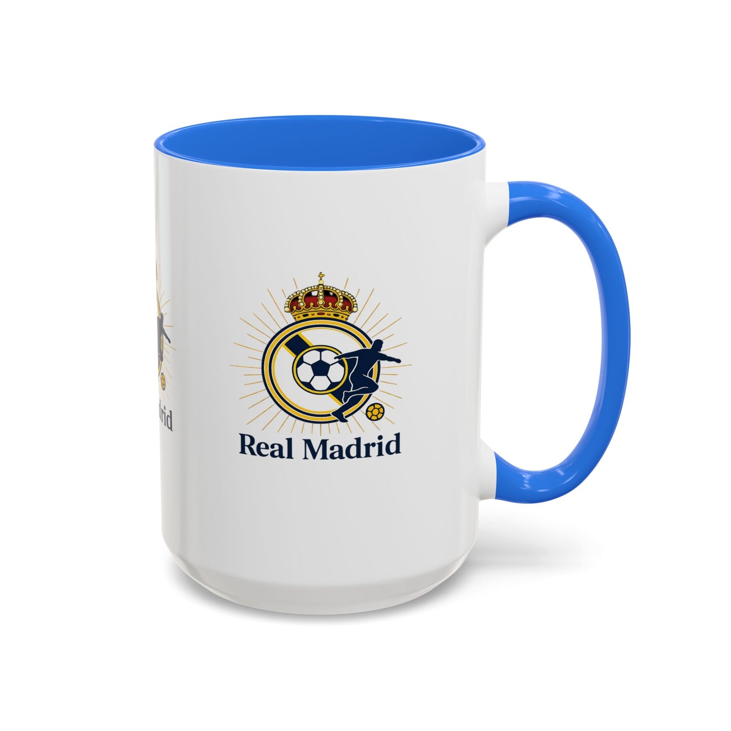 Real Madrid Coffee Mug – Soccer Crest 11oz/15oz Color Accent