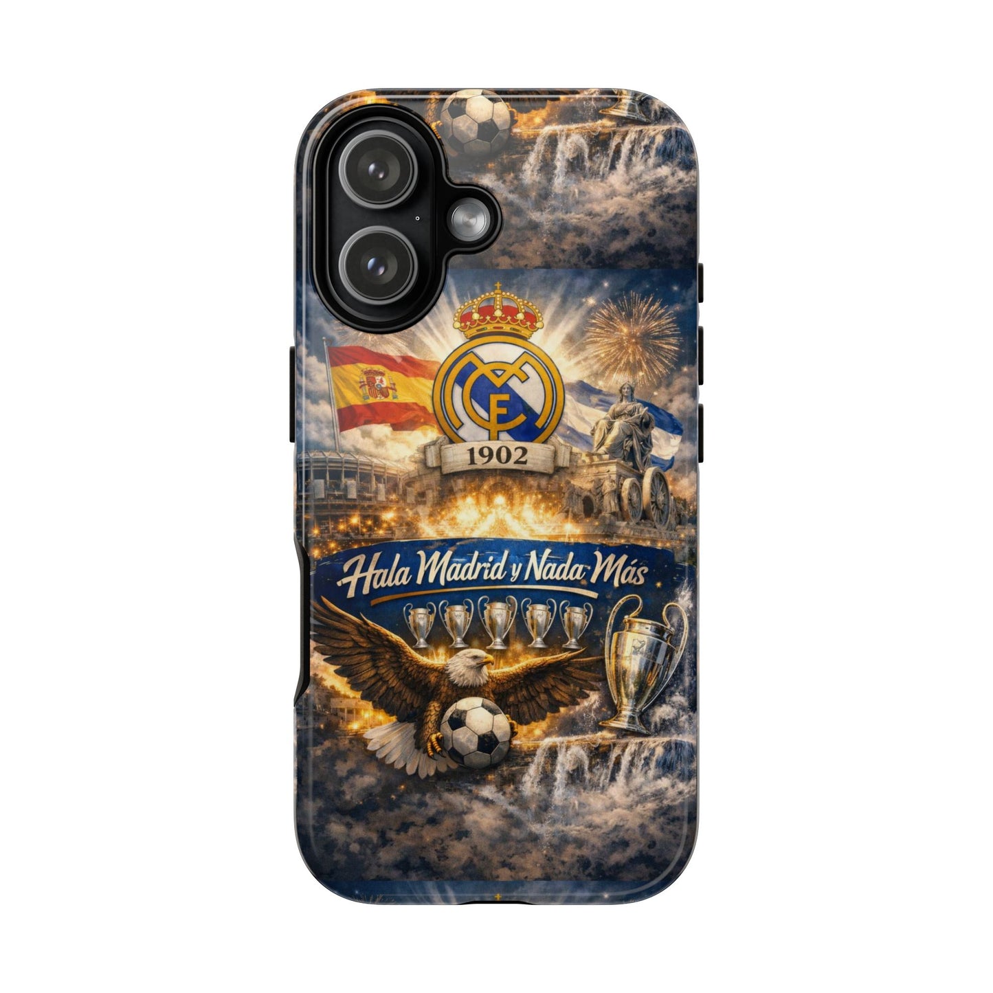 Funda para teléfono Real Madrid – Funda protectora de fútbol "Hala Madrid y Nada Más"