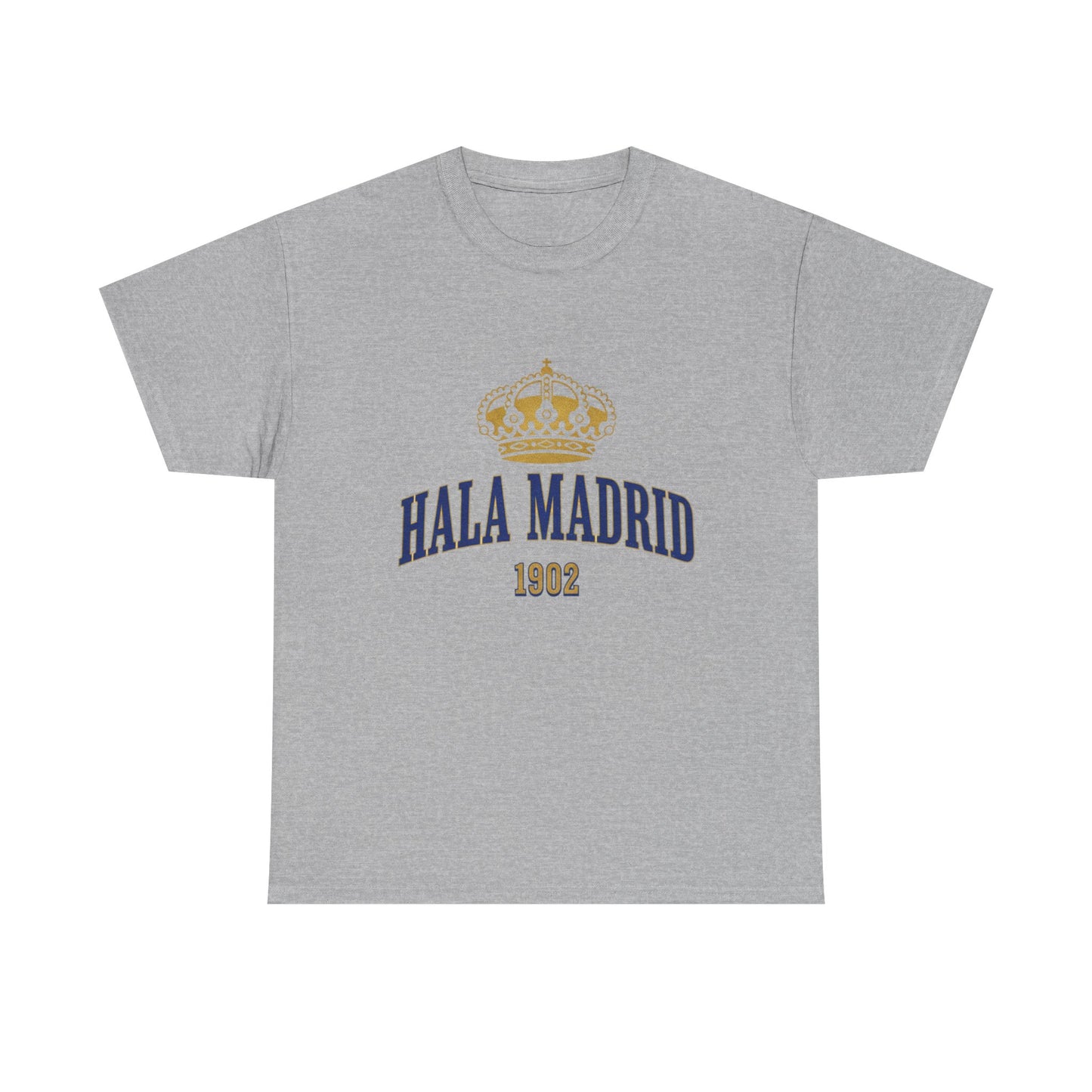 Hala Madrid Crown Tee — Retro 1902 Real Madrid Fan Shirt