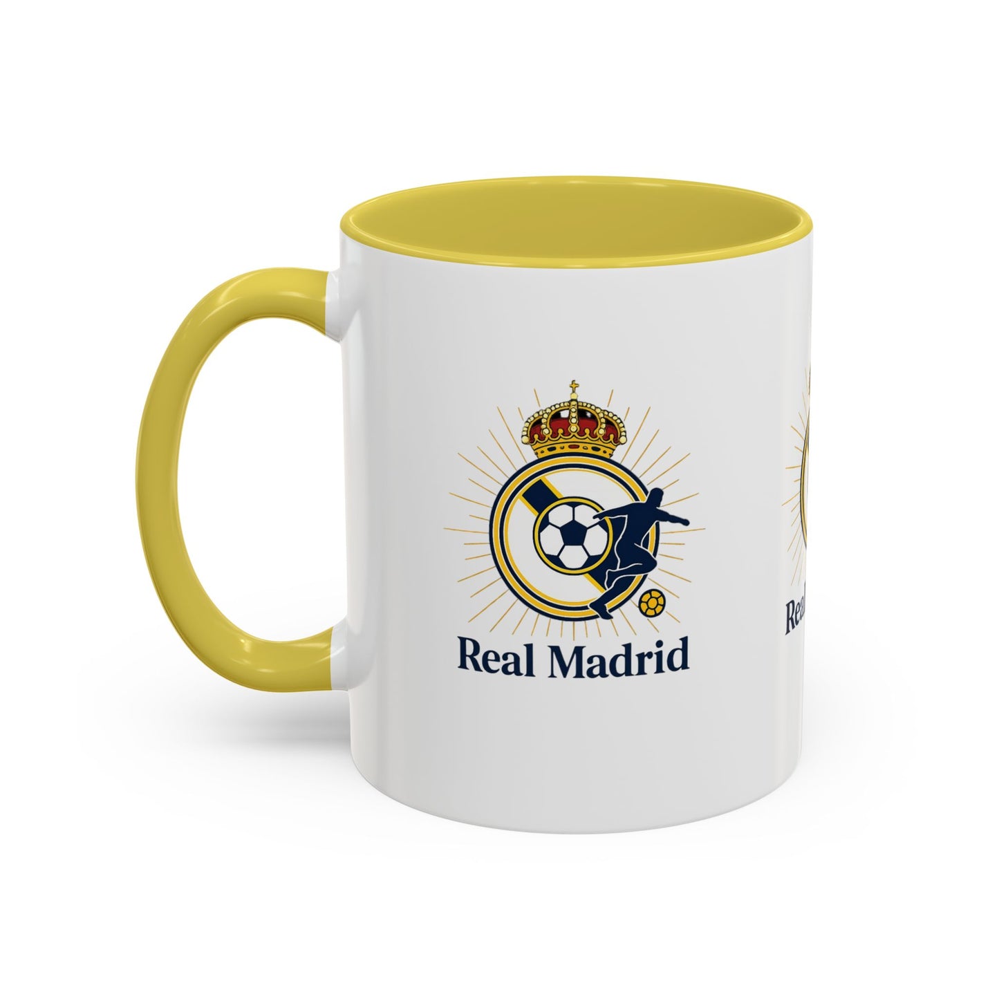 Real Madrid Coffee Mug – Soccer Crest 11oz/15oz Color Accent