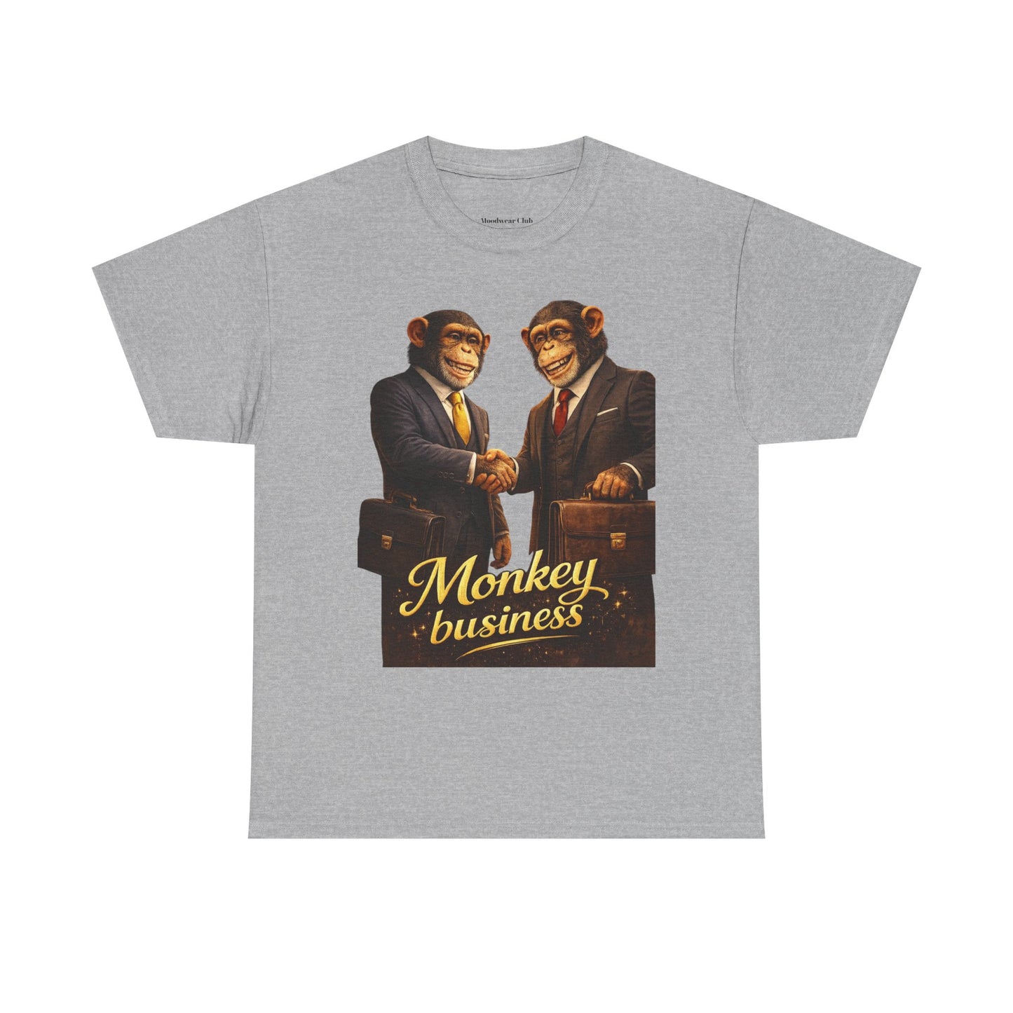 Monkey Business T-Shirt — Retro Chimps in Suits Graphic Tee