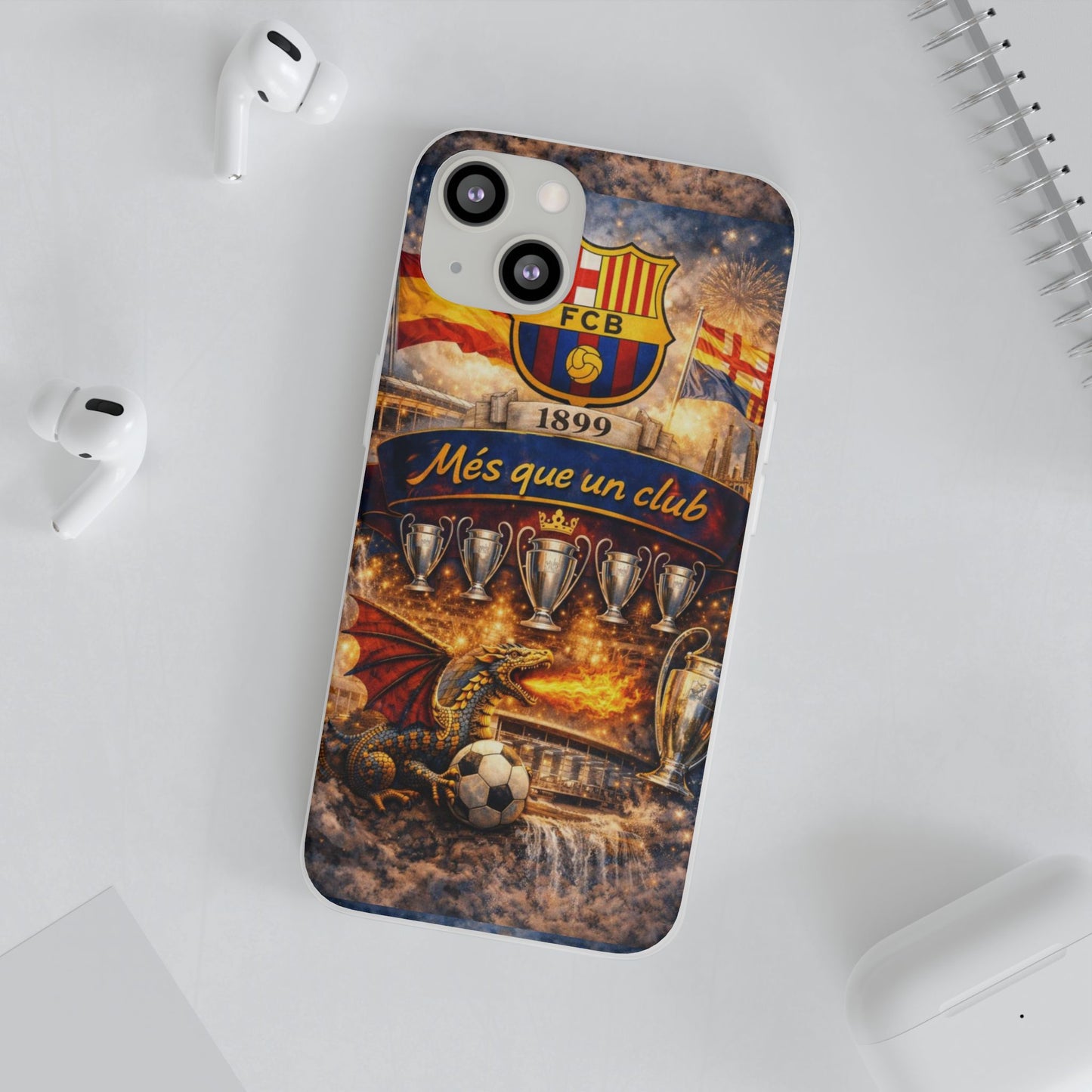 FC Barcelona ‘Més Que Un Club’ Phone Case — Soccer Fan iPhone Cover