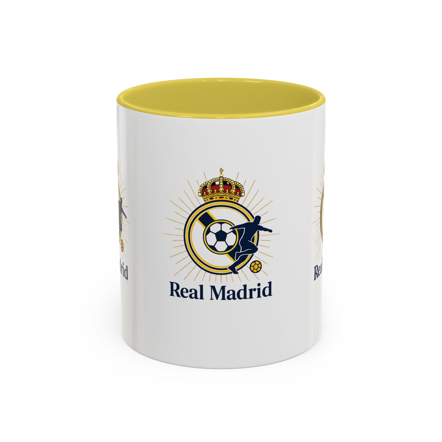 Real Madrid Coffee Mug – Soccer Crest 11oz/15oz Color Accent