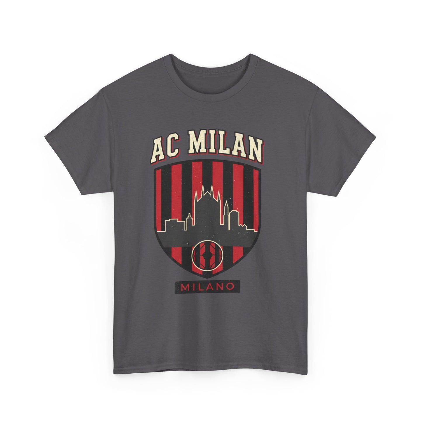 AC Milan Skyline Tee - Milano Football Crest T-Shirt