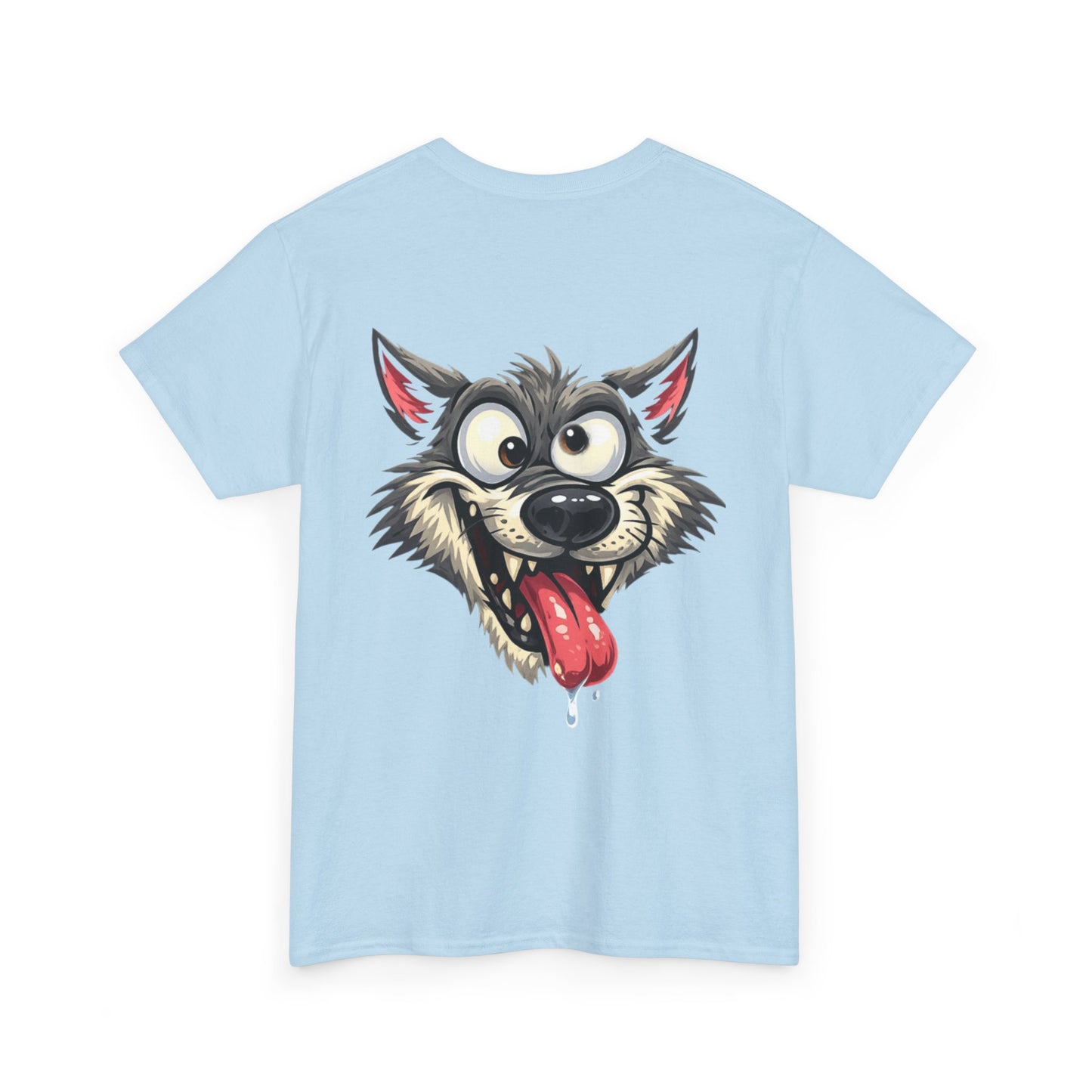 Camiseta gráfica: “Todo lo que hago es dormir y trabajar, y aun así estoy cansado y sin blanca” con diseño de espalda de Lobo Loco