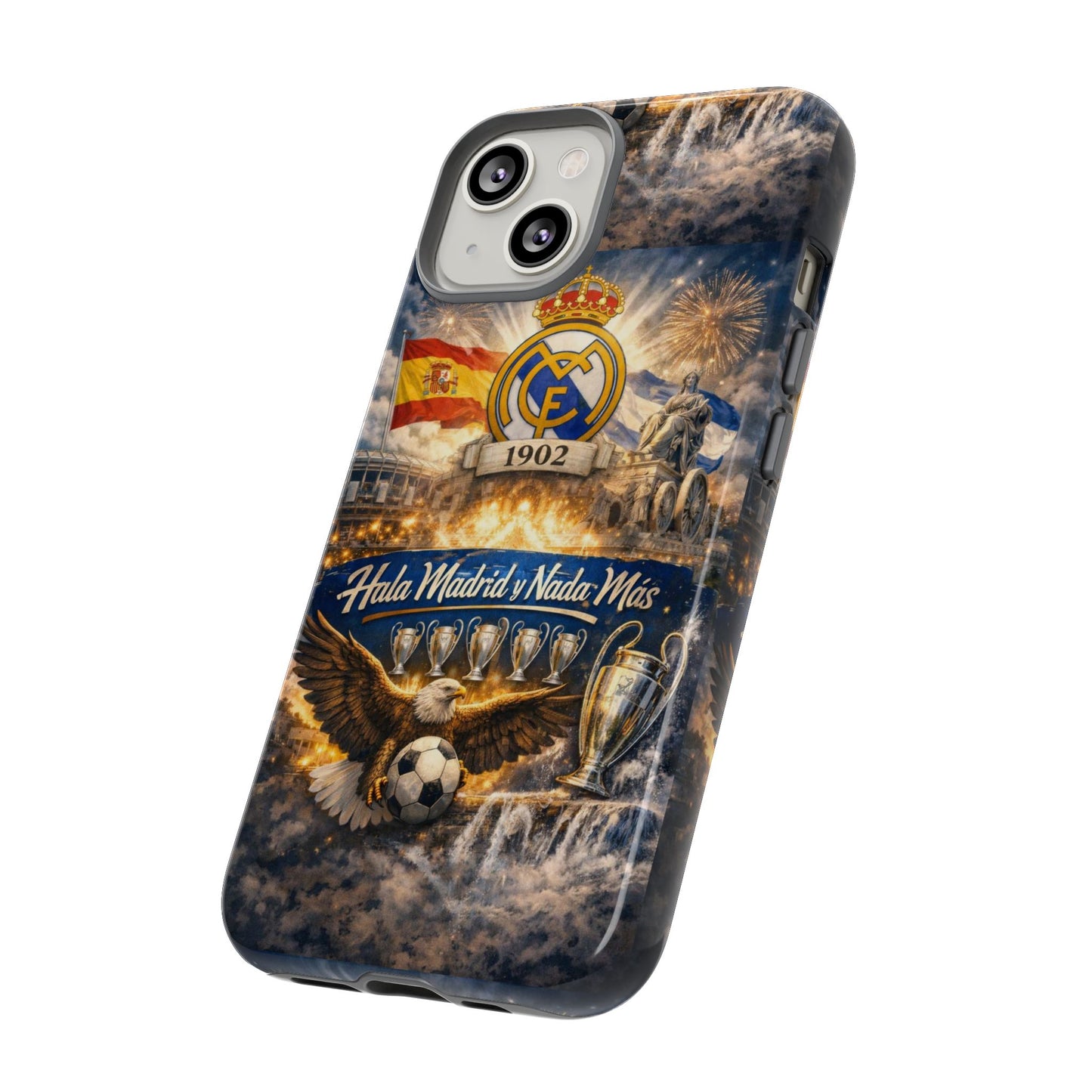 Funda para teléfono Real Madrid – Funda protectora de fútbol "Hala Madrid y Nada Más"