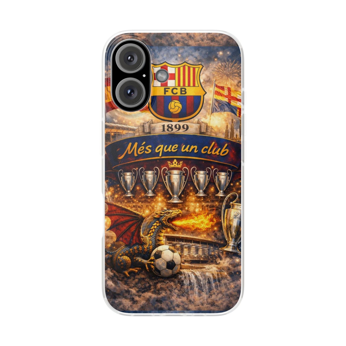 FC Barcelona ‘Més Que Un Club’ Phone Case — Soccer Fan iPhone Cover