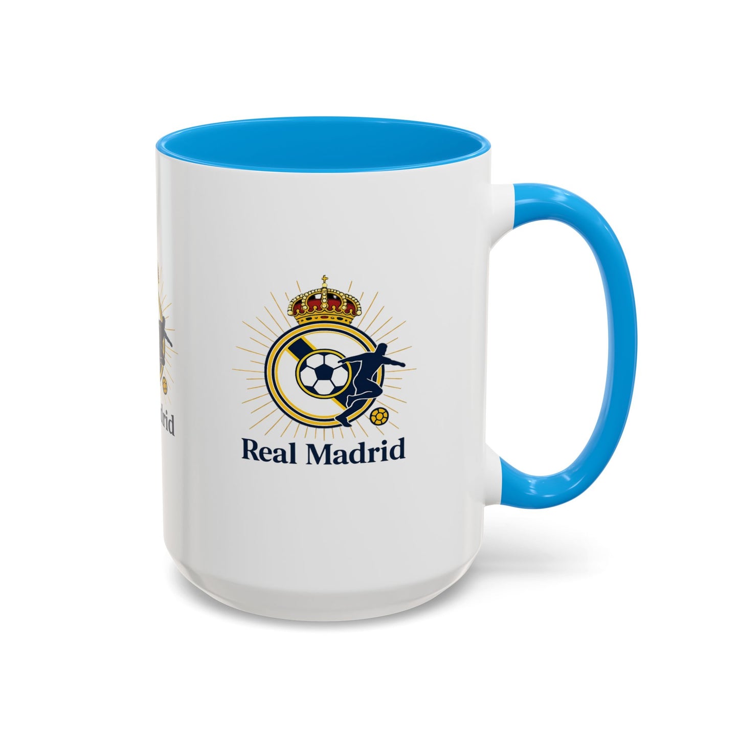Real Madrid Coffee Mug – Soccer Crest 11oz/15oz Color Accent