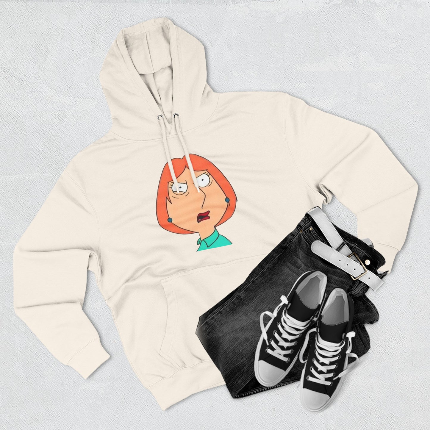 WTF Cartoon Mom Hoodie — Funny Graphic Pullover for Fans of Quirky Humor