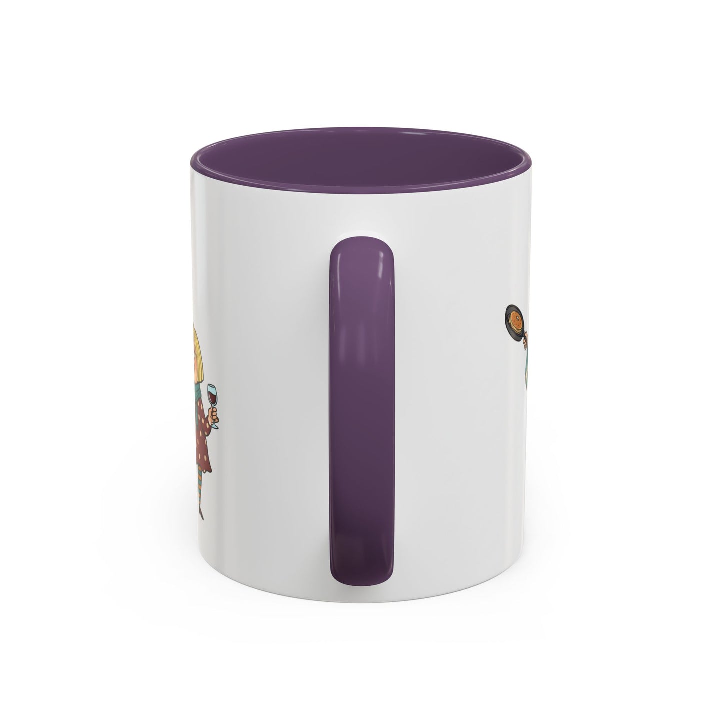 Funny Family Characters Accent Coffee Mug – Quirky Cartoon Parents & Kids Gift