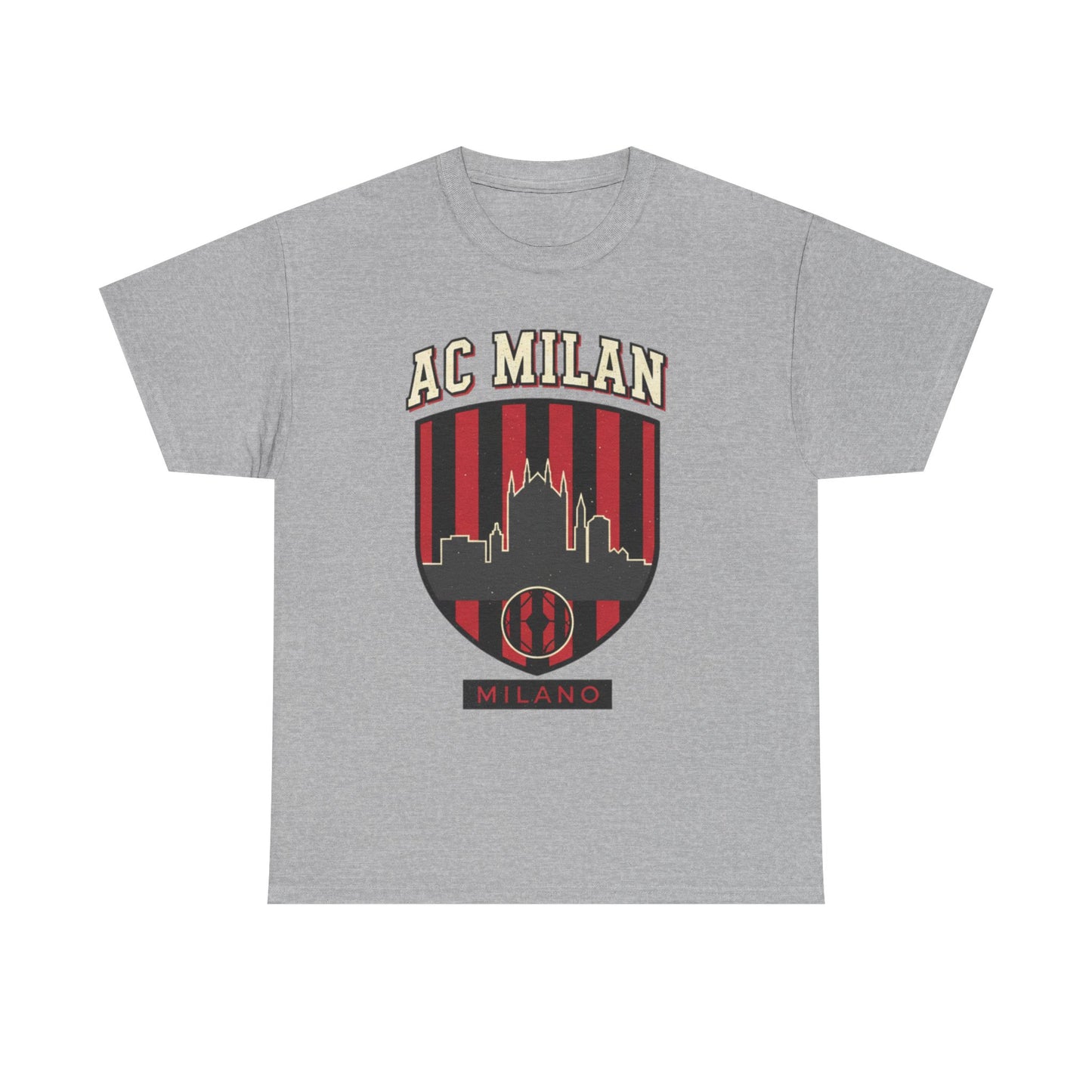 AC Milan Skyline Tee - Milano Football Crest T-Shirt