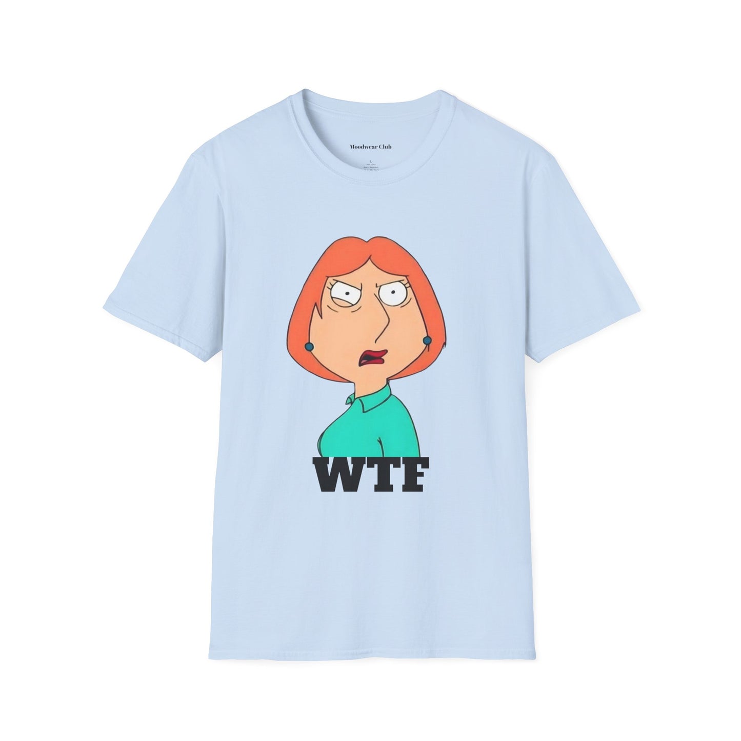 WTF Cartoon Mom Graphic T-Shirt