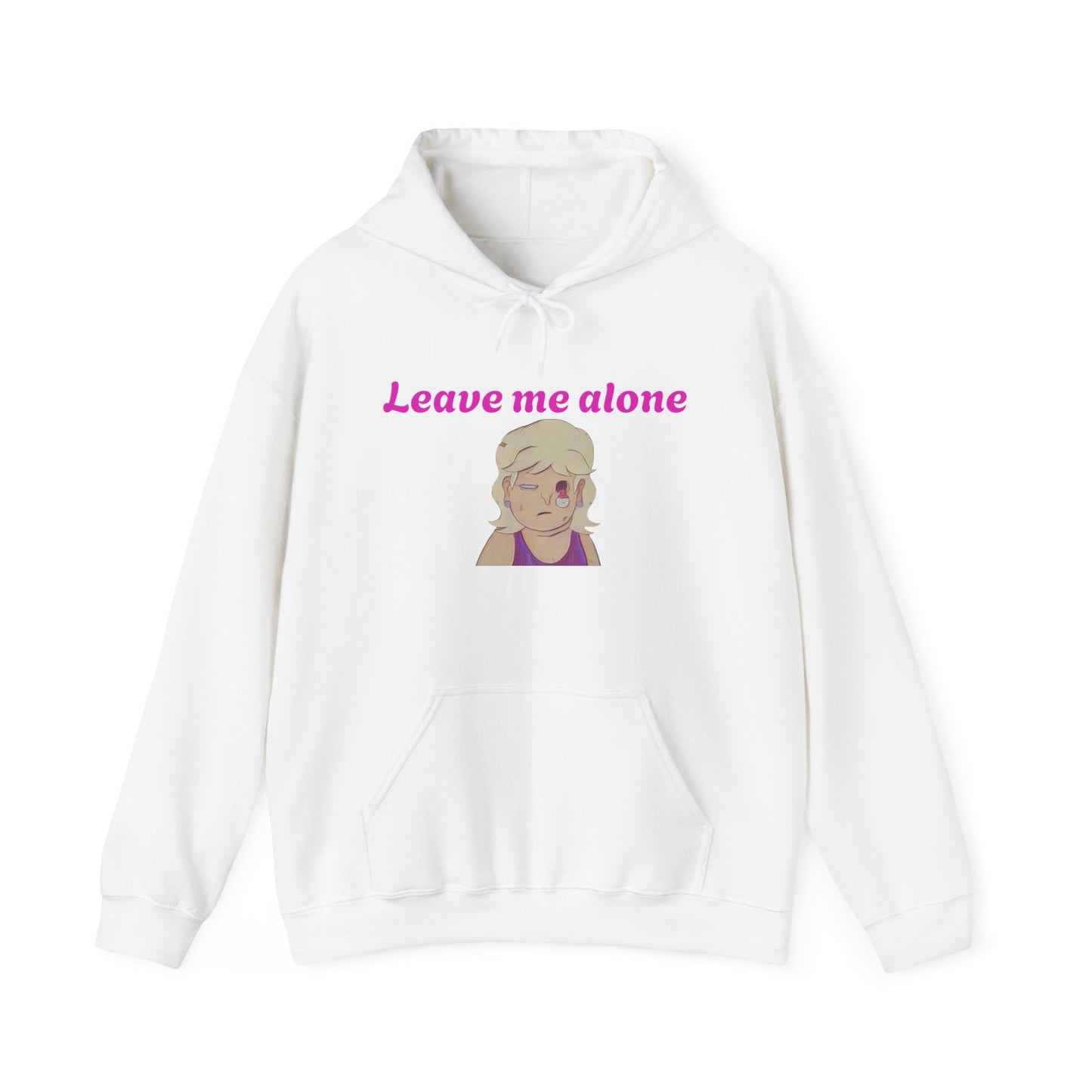 Leave Me Alone Hoodie — Cute Retro Girl Graphic Pullover