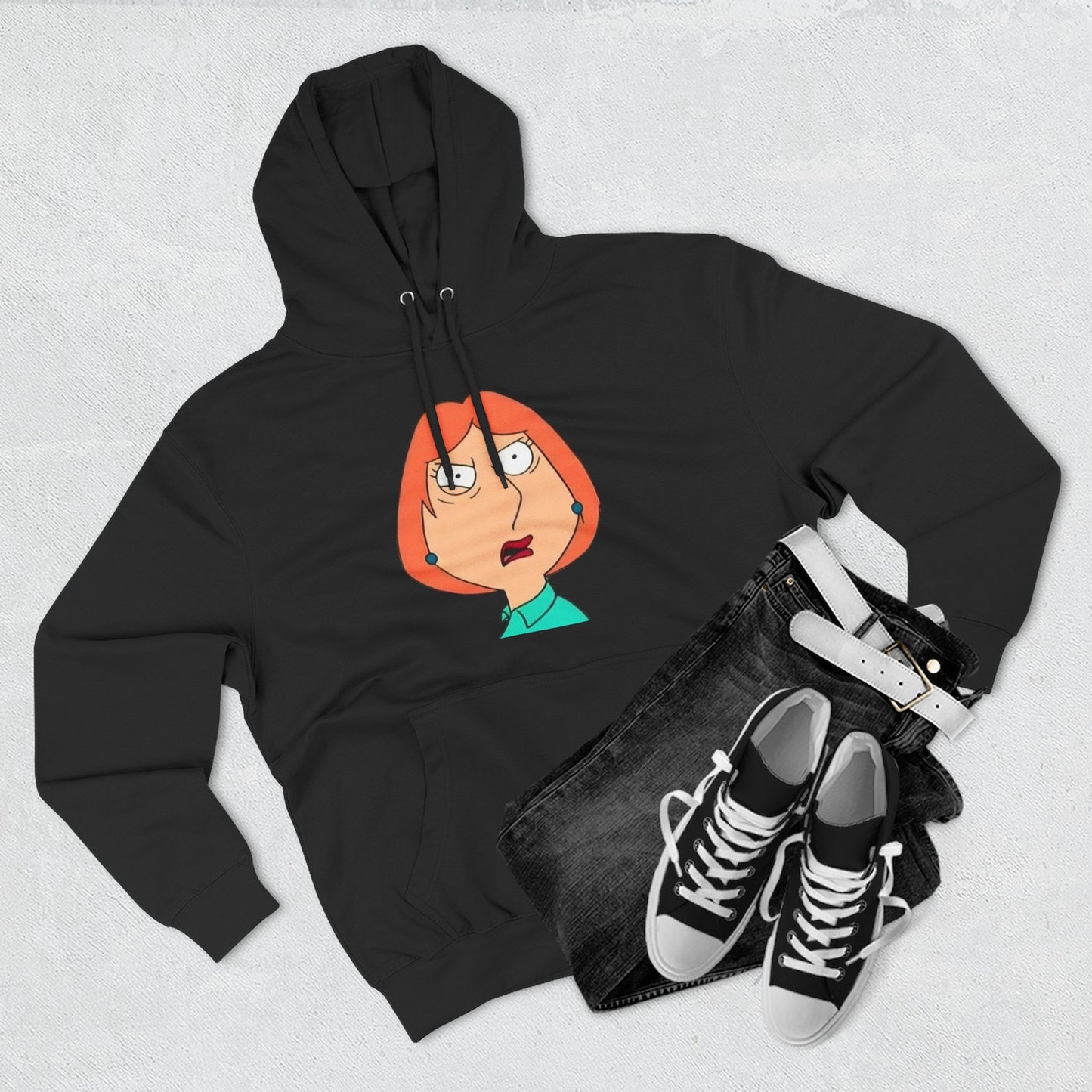 WTF Cartoon Mom Hoodie — Funny Graphic Pullover for Fans of Quirky Humor