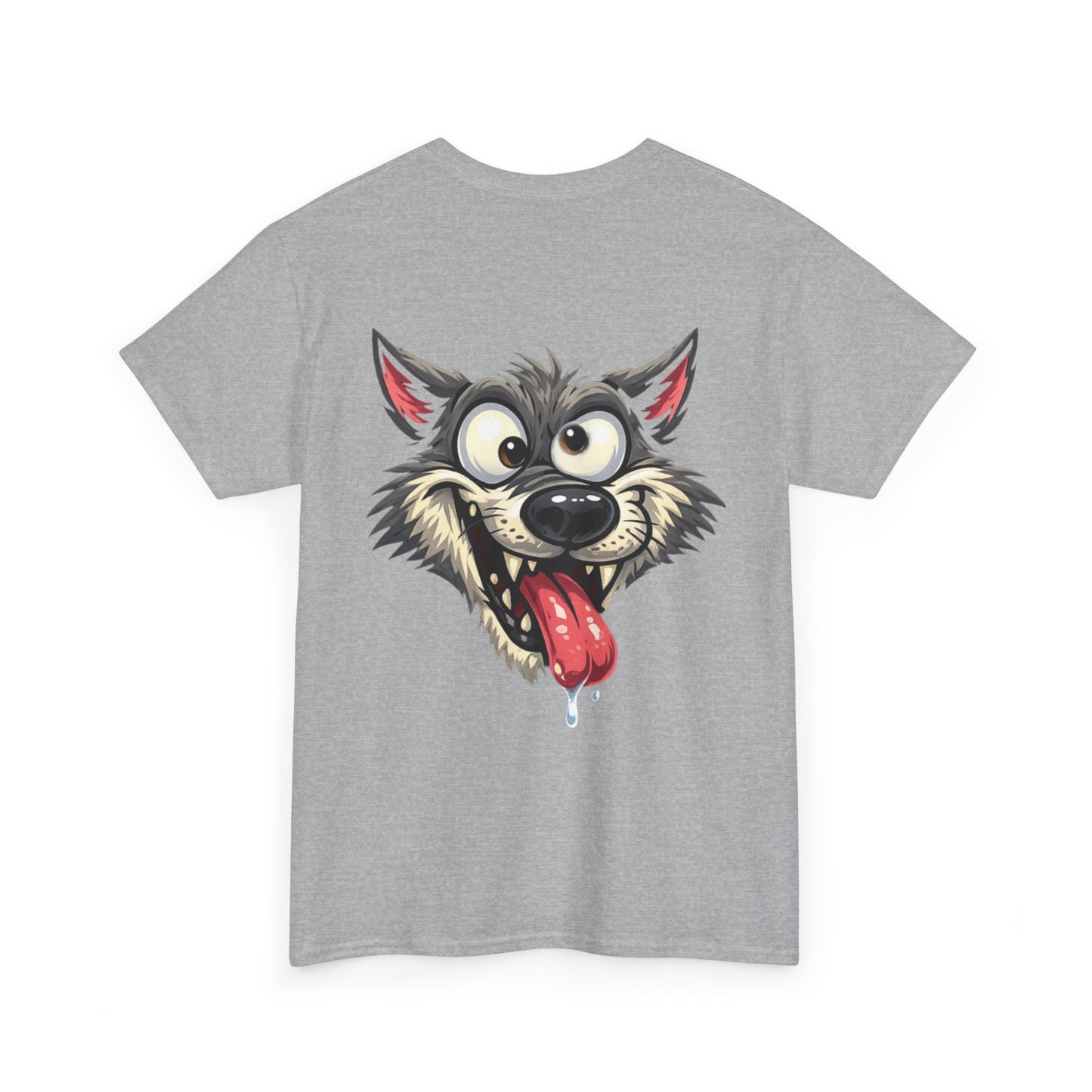 Camiseta gráfica: “Todo lo que hago es dormir y trabajar, y aun así estoy cansado y sin blanca” con diseño de espalda de Lobo Loco